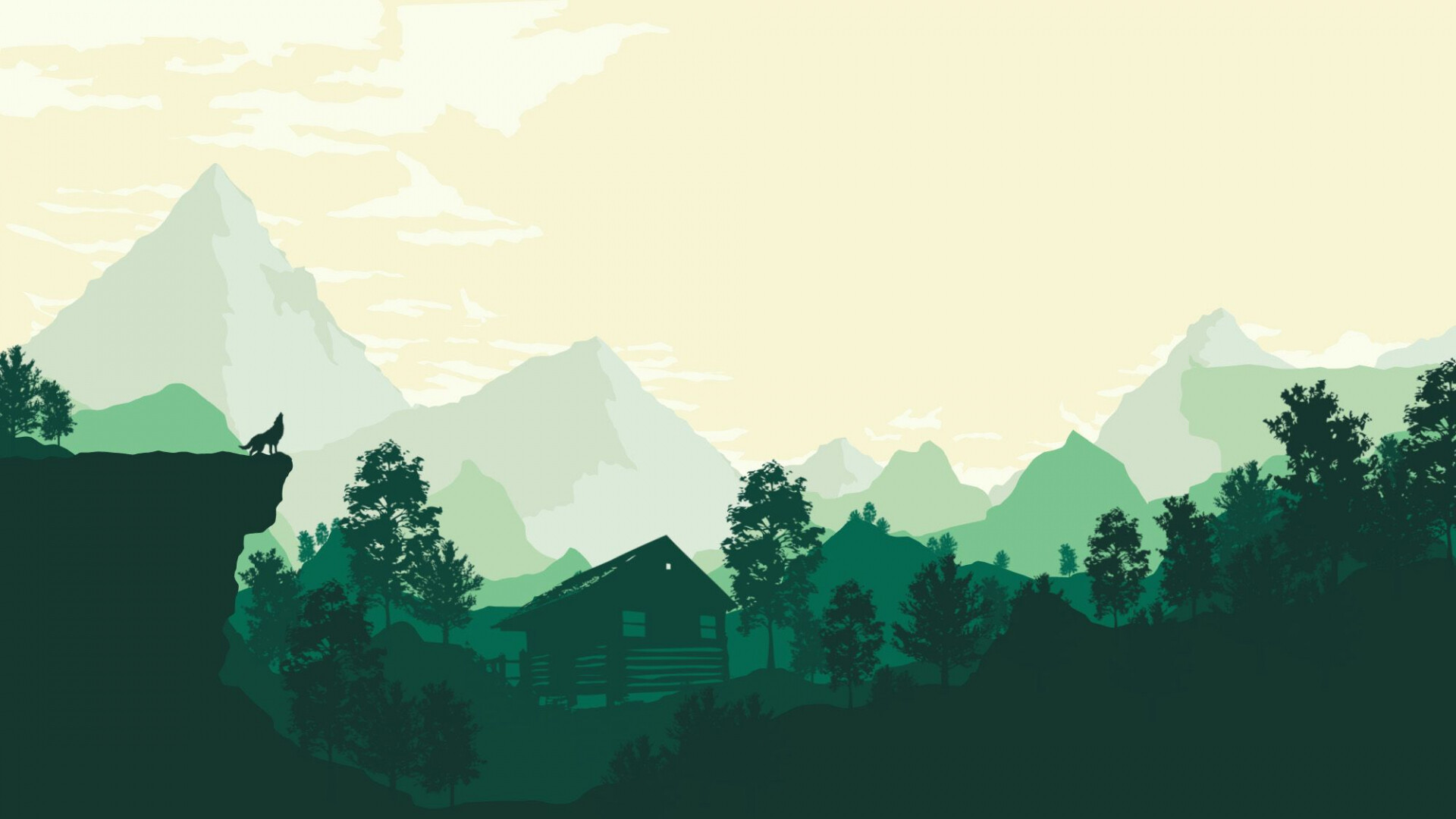 Green firewatch beautiful art, Gaming, 1920x1080 Full HD Desktop