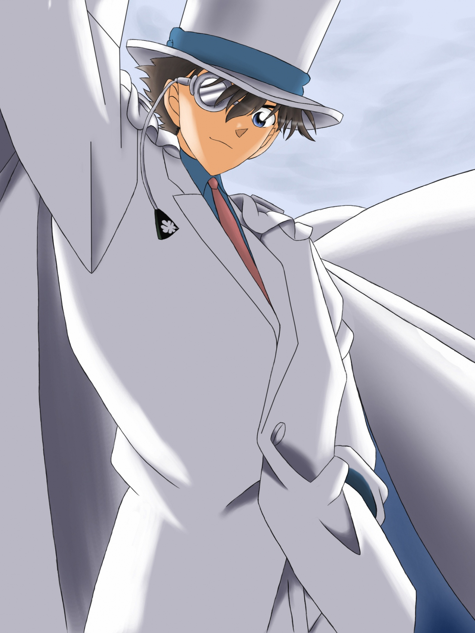 Magic Kaito anime, Free download, Magic Kaito 45, Vocaloid Kaito, 1540x2050 HD Phone