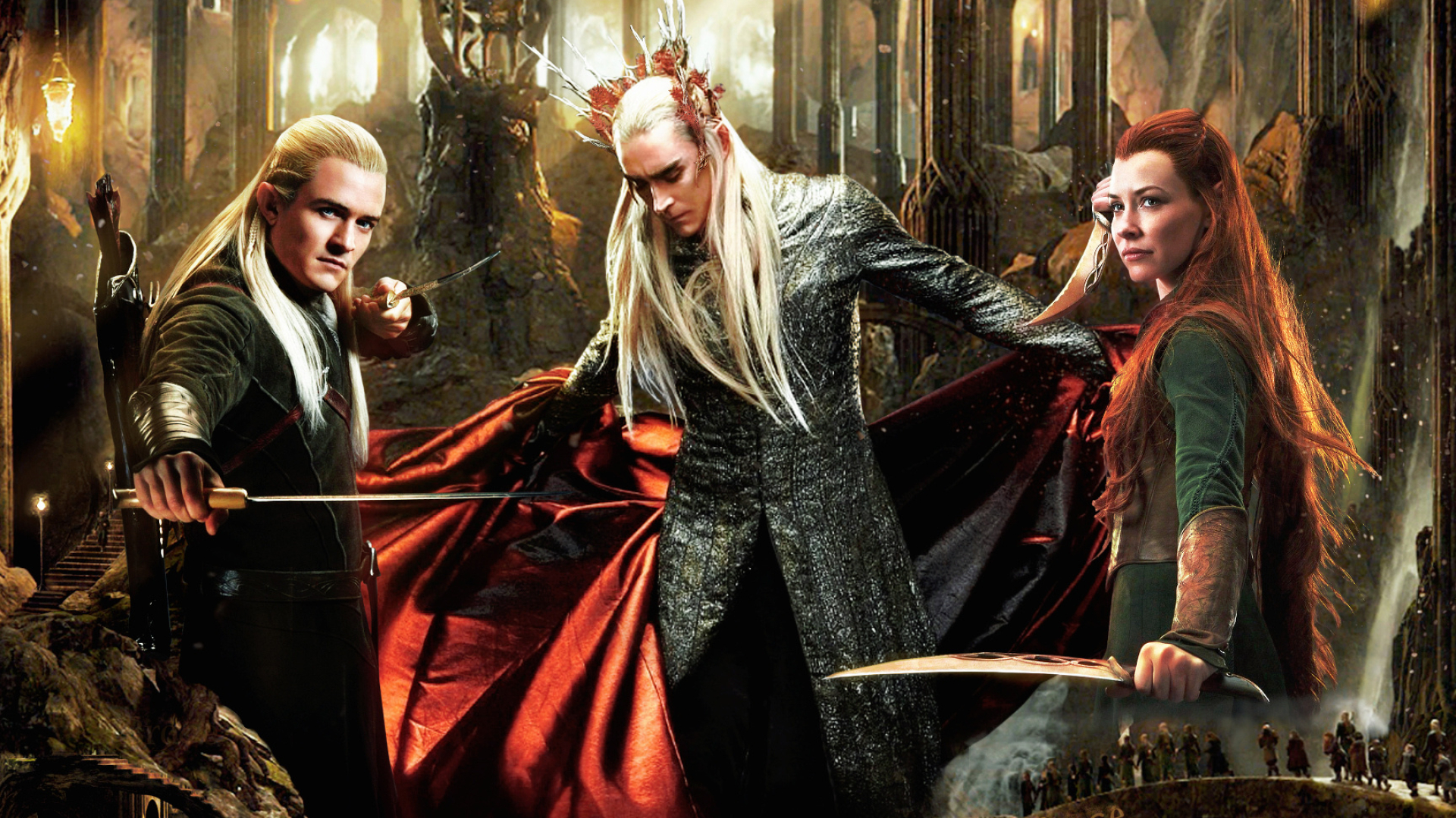 Thranduil, Battle of the Five Armies, Epic confrontation, Dazzling visuals, 1920x1080 Full HD Desktop