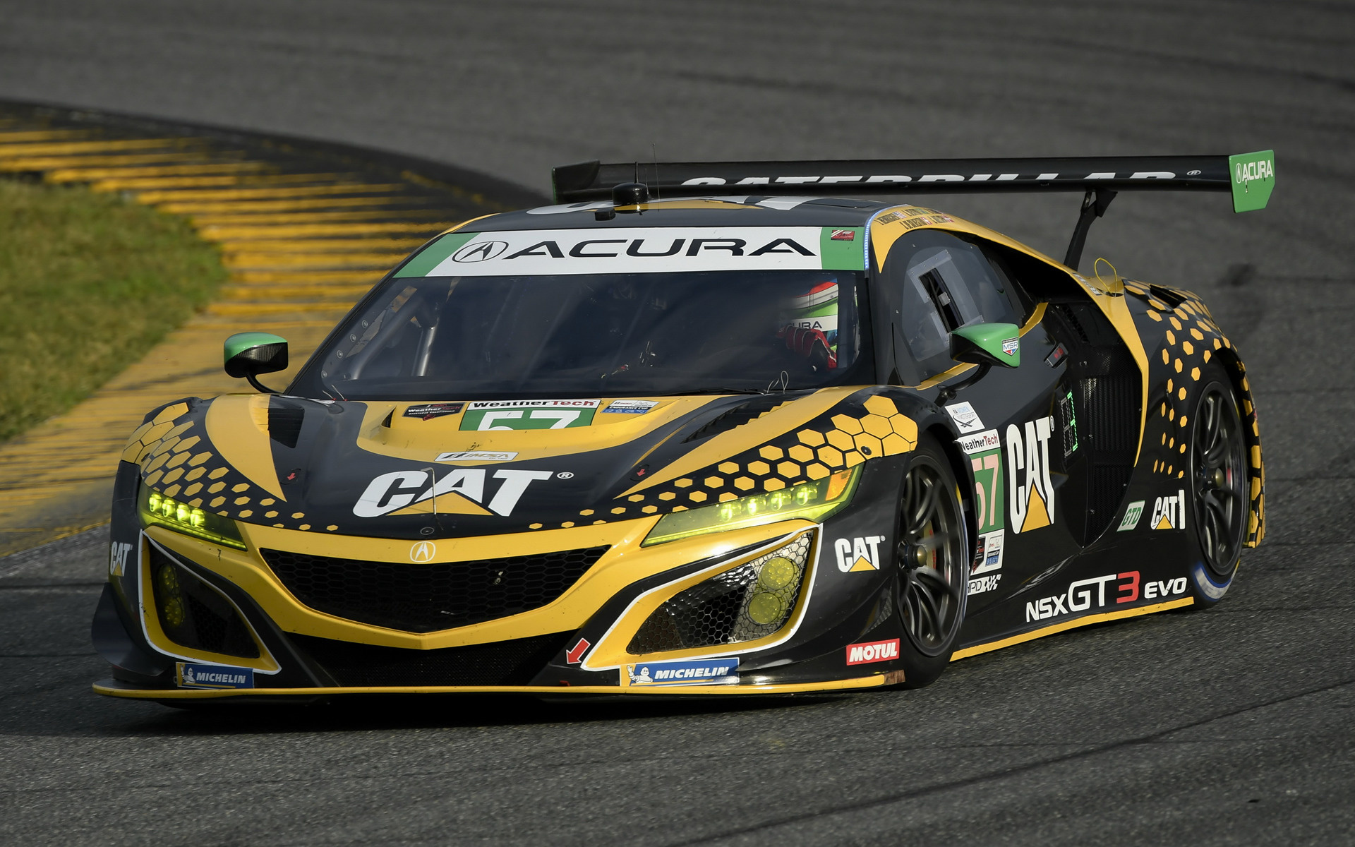 Acura NSX, GT3 Evolution, Car pixel, 1920x1200 HD Desktop