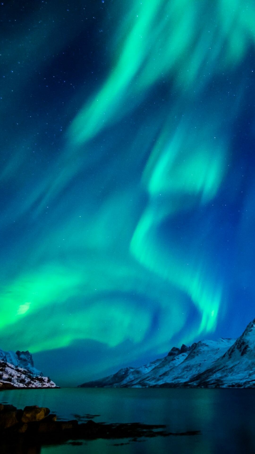 Aurora Borealis, Mesmerizing wallpapers, Celestial spectacle, Nature's marvel, 1080x1920 Full HD Phone
