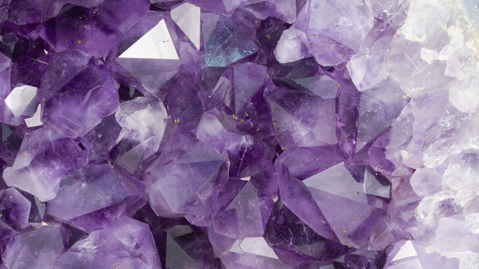 Amethyst gemstones, Vibrant colors, Eye-catching backgrounds, Crystal beauty, 1920x1080 Full HD Desktop