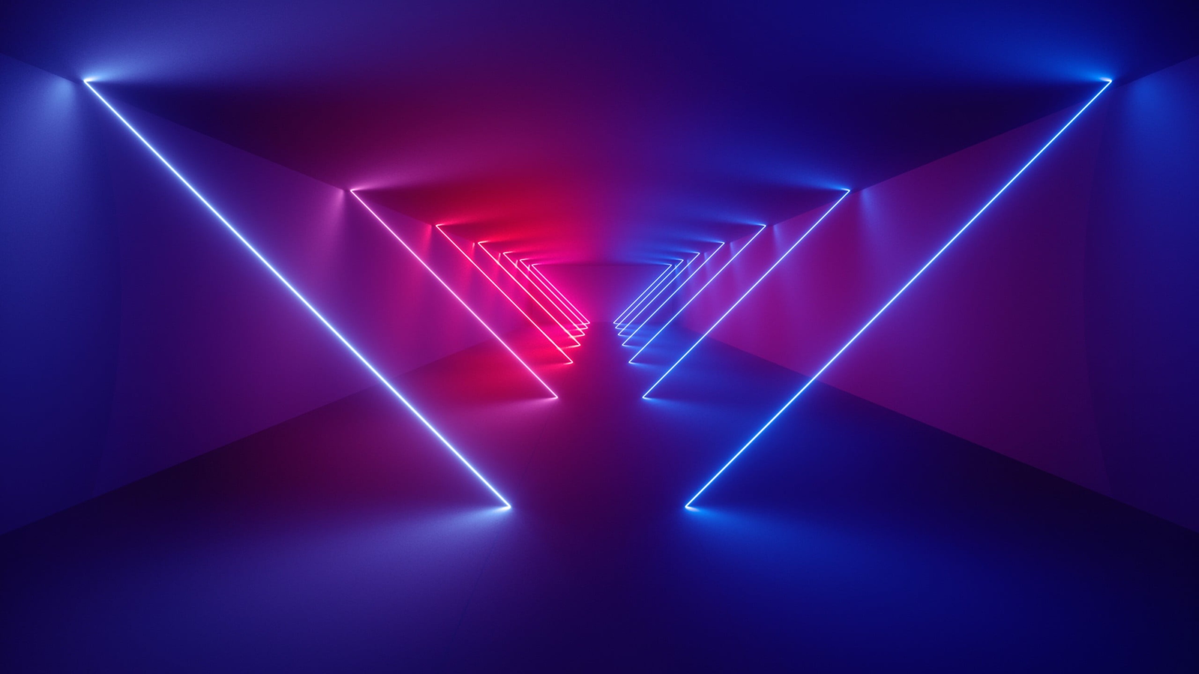 Tunnel, Glow in the Dark Wallpaper, 3840x2160 4K Desktop