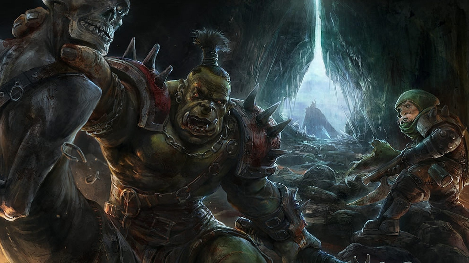 Orc wallpaper, Unique visuals, Impressive art, Powerful warriors, 1920x1080 Full HD Desktop