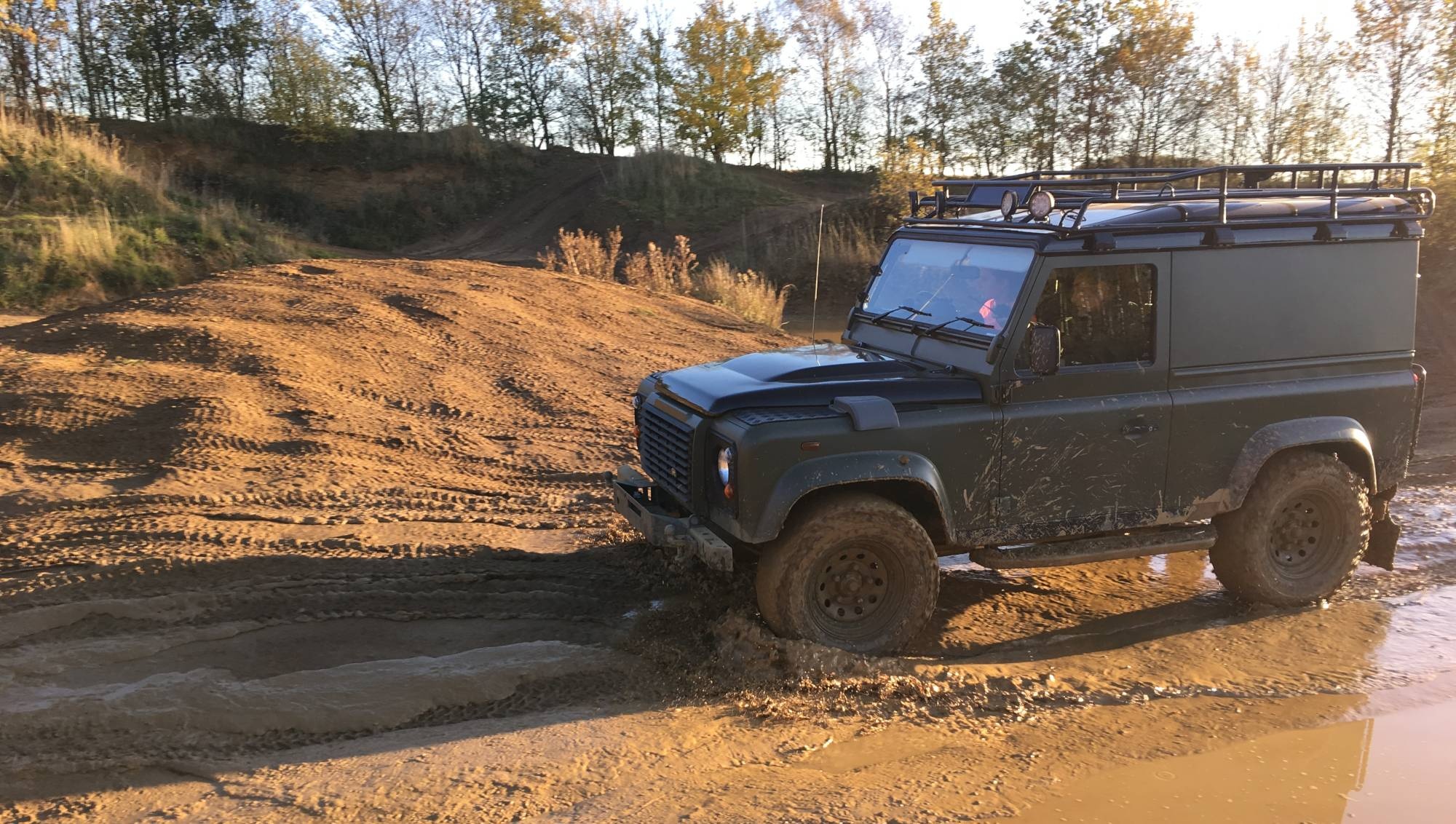 Land Rover off-road driving, Avalanche adventure, Thrilling experience, Adrenaline rush, 2000x1140 HD Desktop