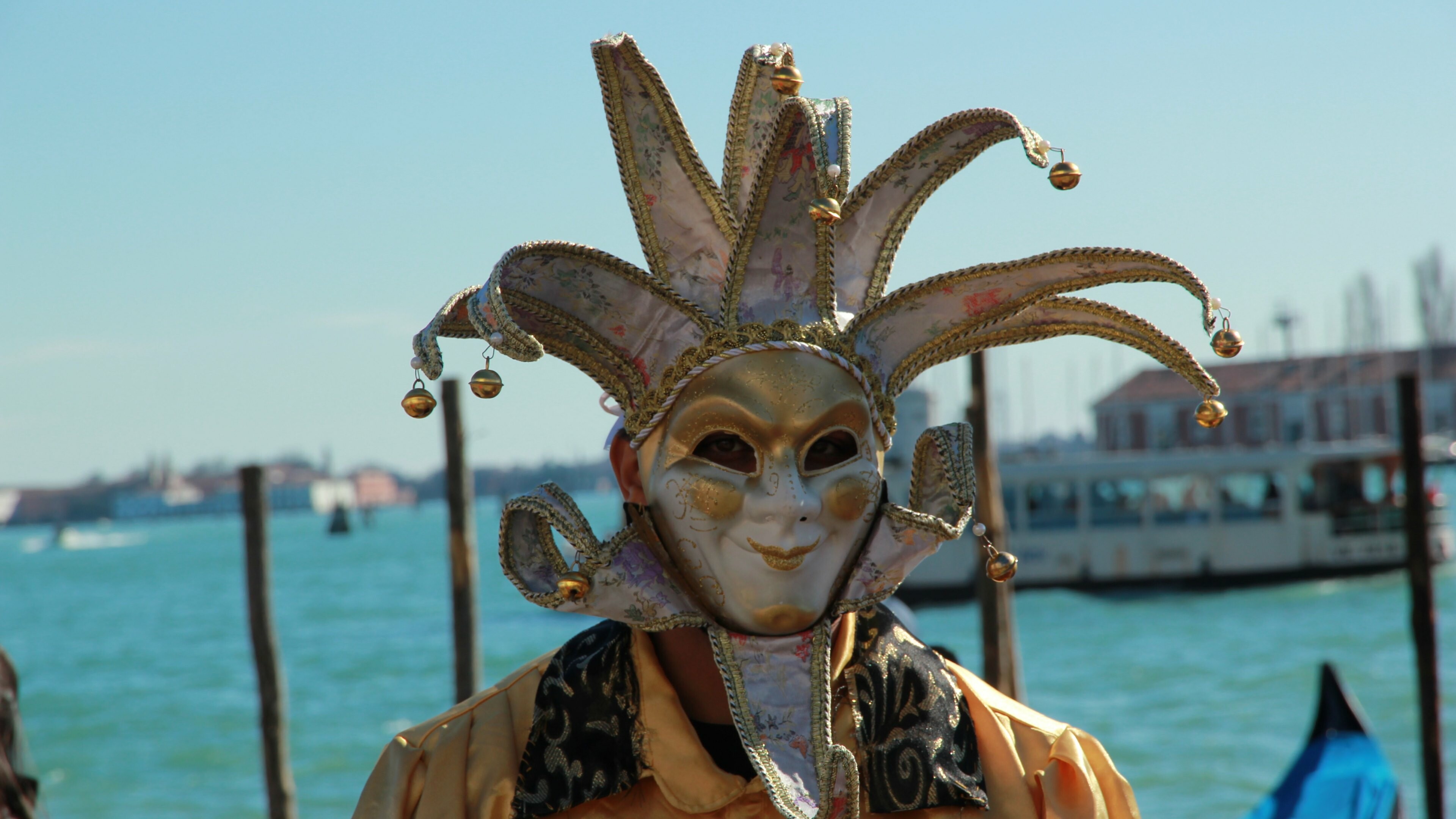 Masks at Venice Carnival, Stunning visuals, Intricate craftsmanship, Mysterious allure, 3840x2160 4K Desktop