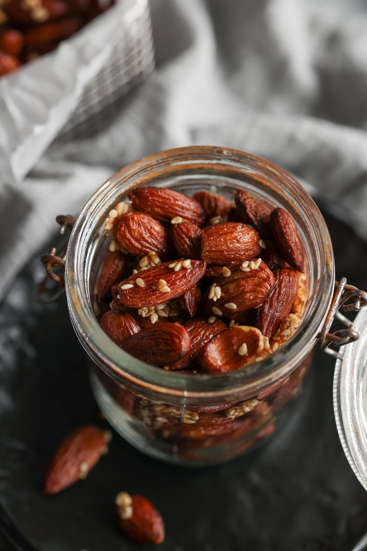 Candied sesame almonds, Pick up limes, Almonds, Candied, 1280x1920 HD Phone