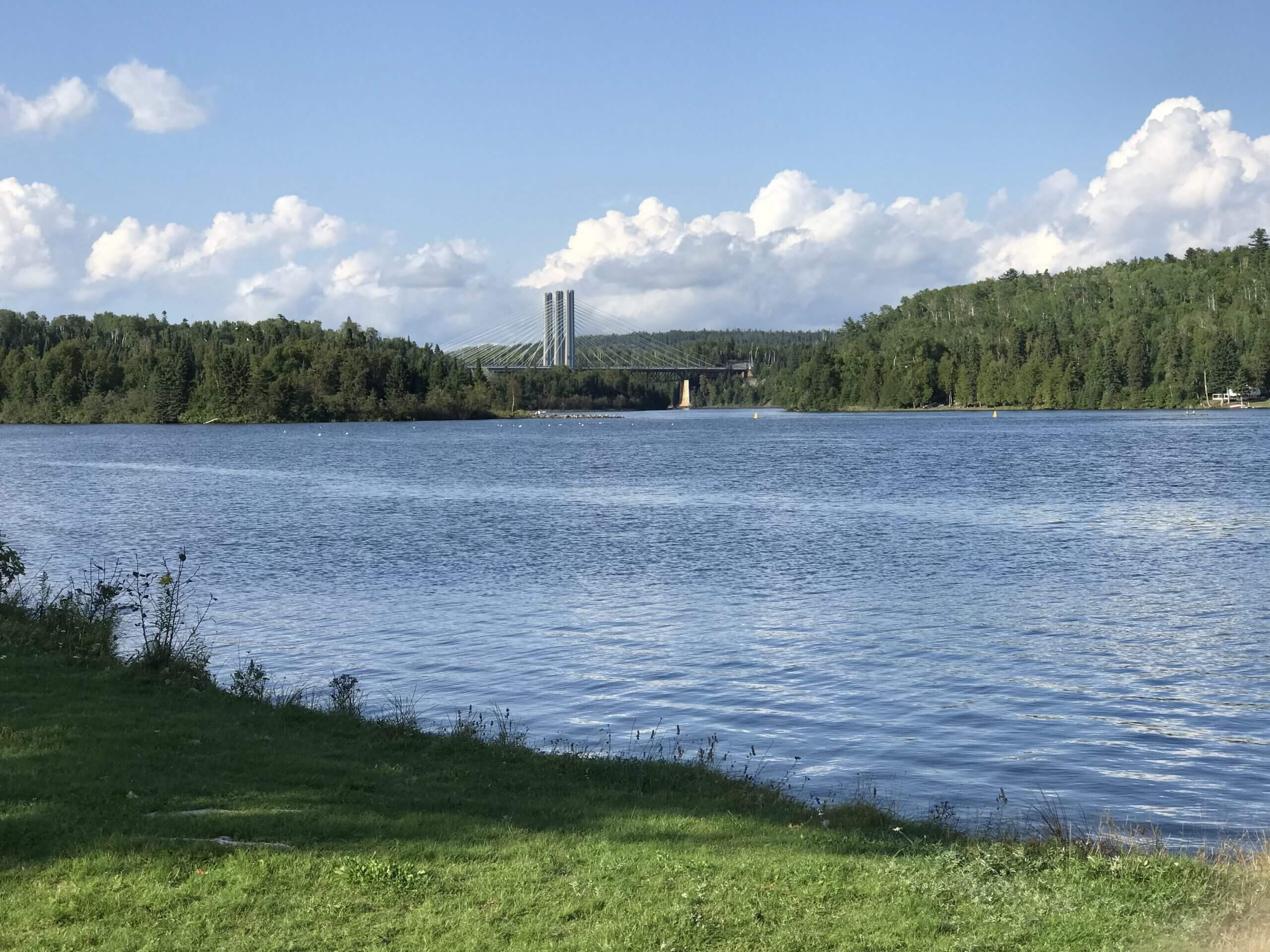 Nipigon Lake, Nipigon River bridge, Lake Superior circle tour, Architectural marvel, 2560x1920 HD Desktop