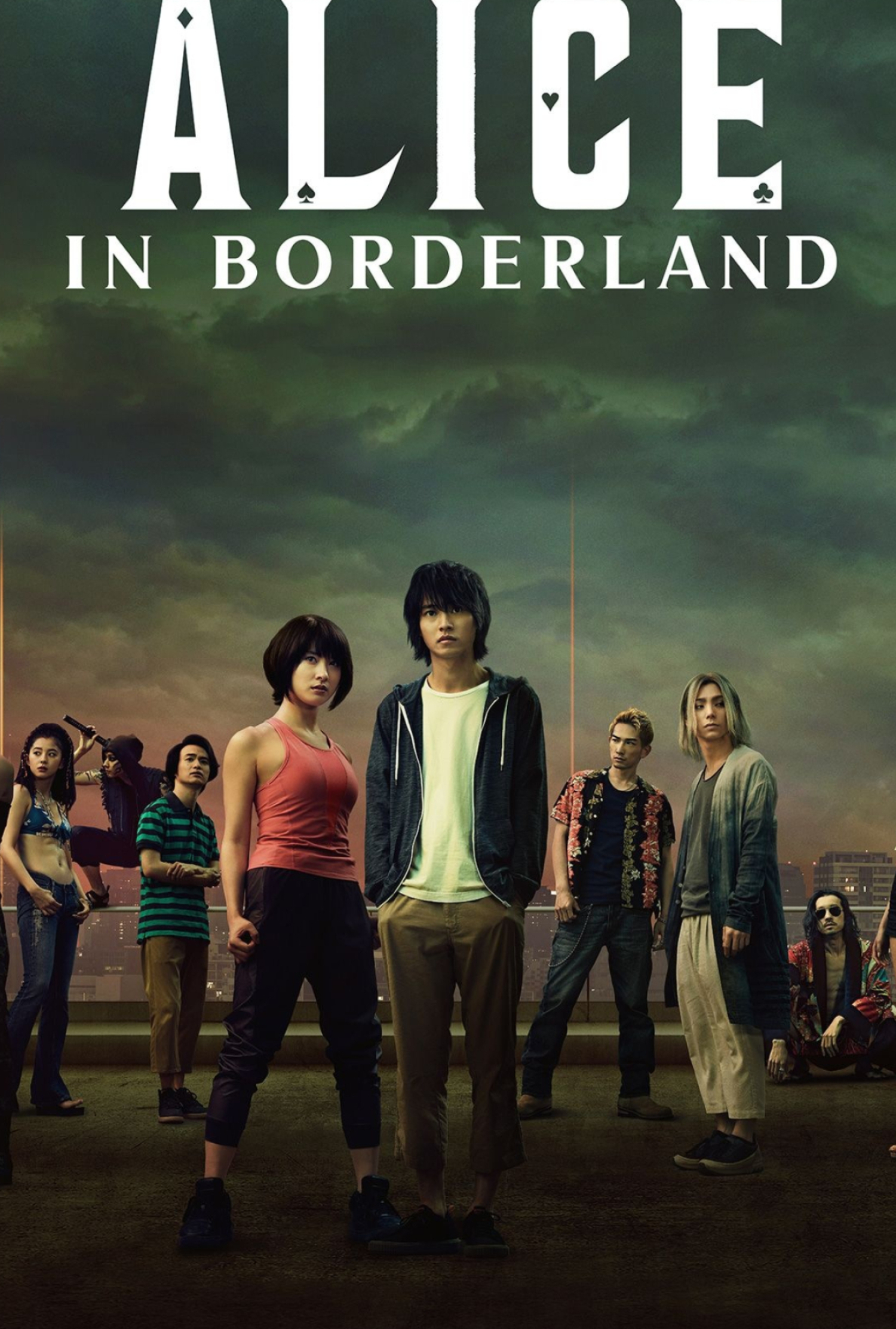 Ryohei Arisu, Yuzuha Usagi, Shuntaro Chishiya, Alice in Borderland logo, HD Phone wallpaper