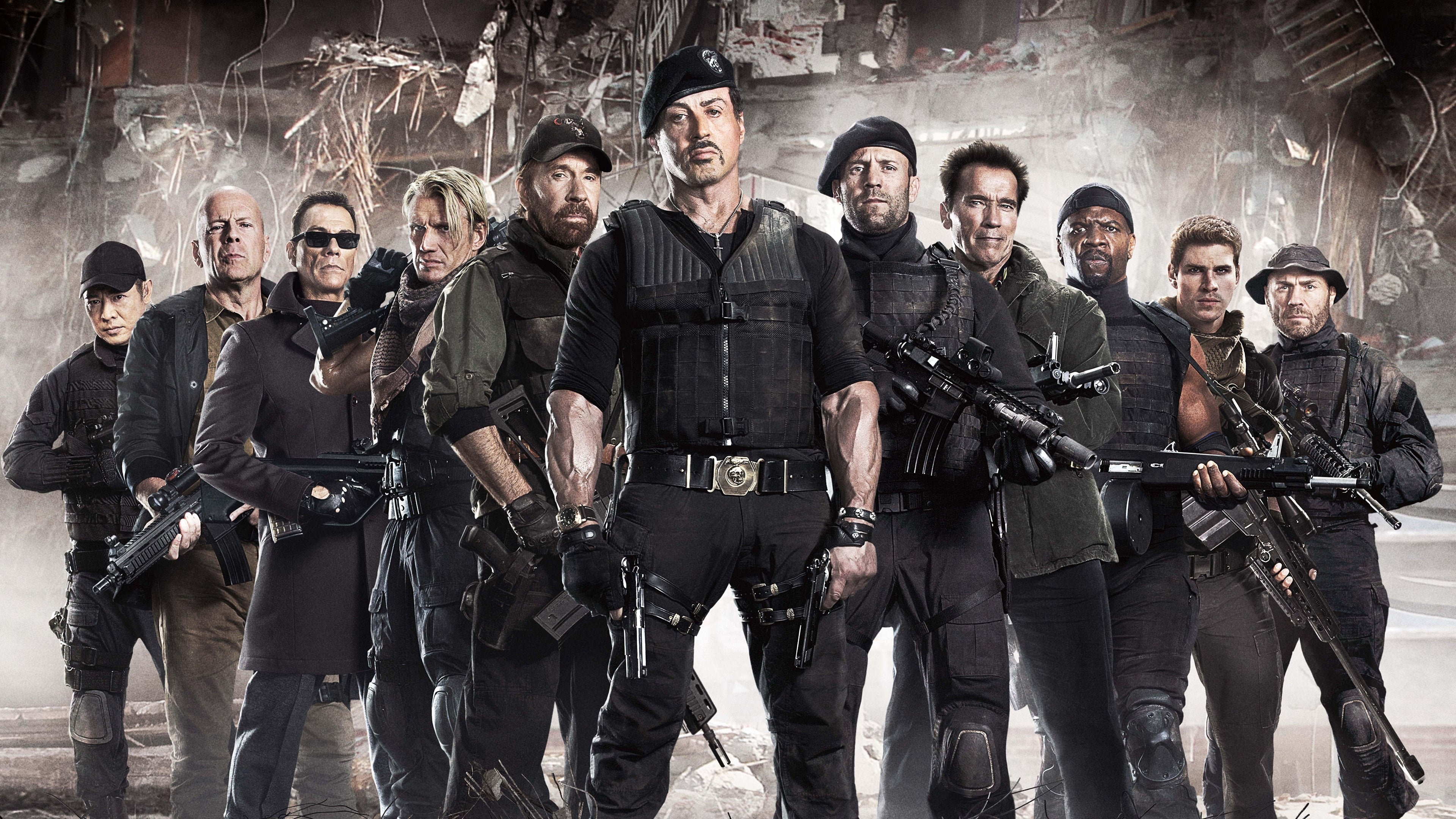 The Expendables filmreihe, The Movie Database, Star-studded cast, Action franchise, 3840x2160 4K Desktop