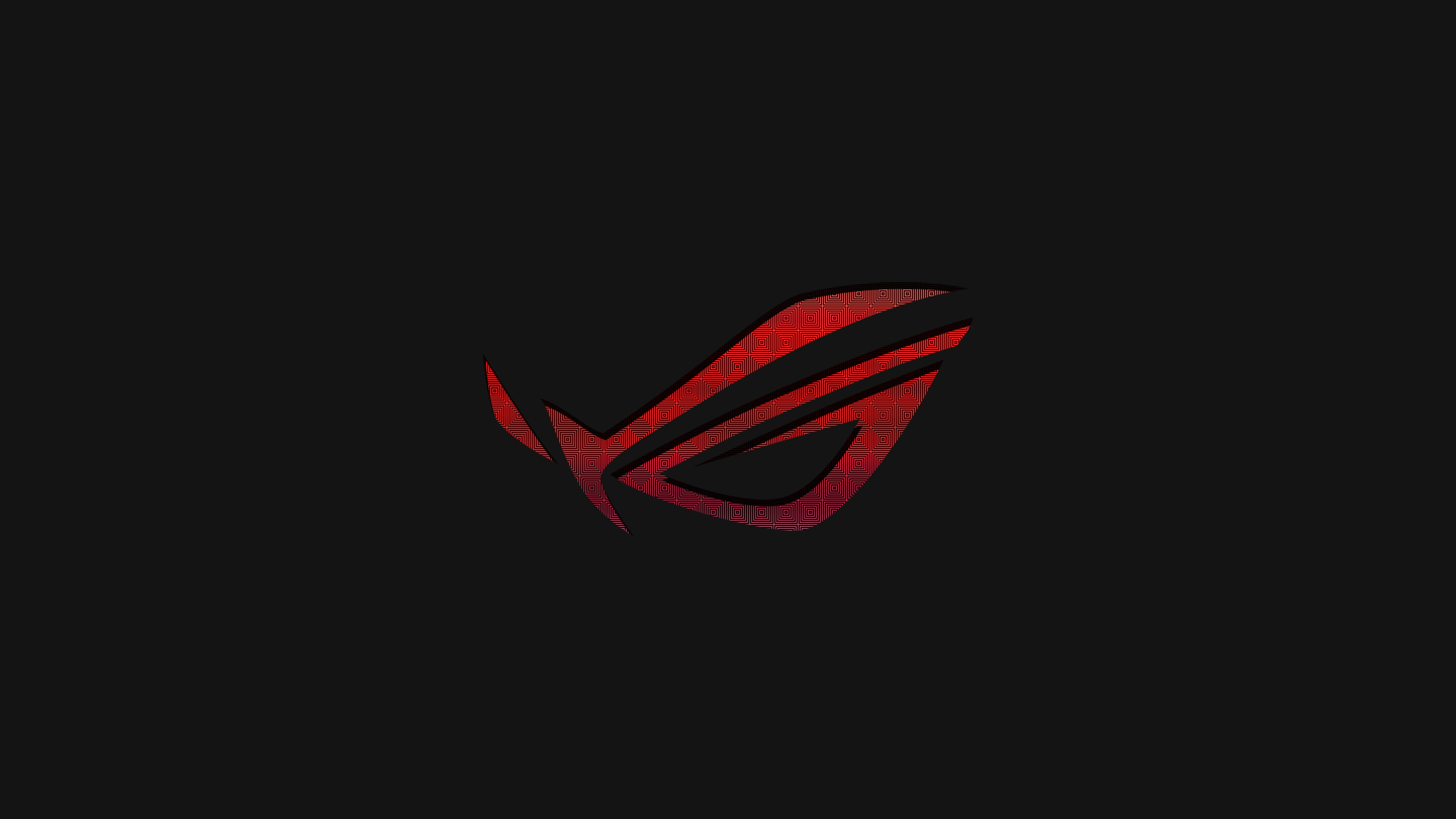 ASUS Republic of Gamers logo, Dark red emblem, Near-black minimal backdrop, 4K Desktop wallpaper