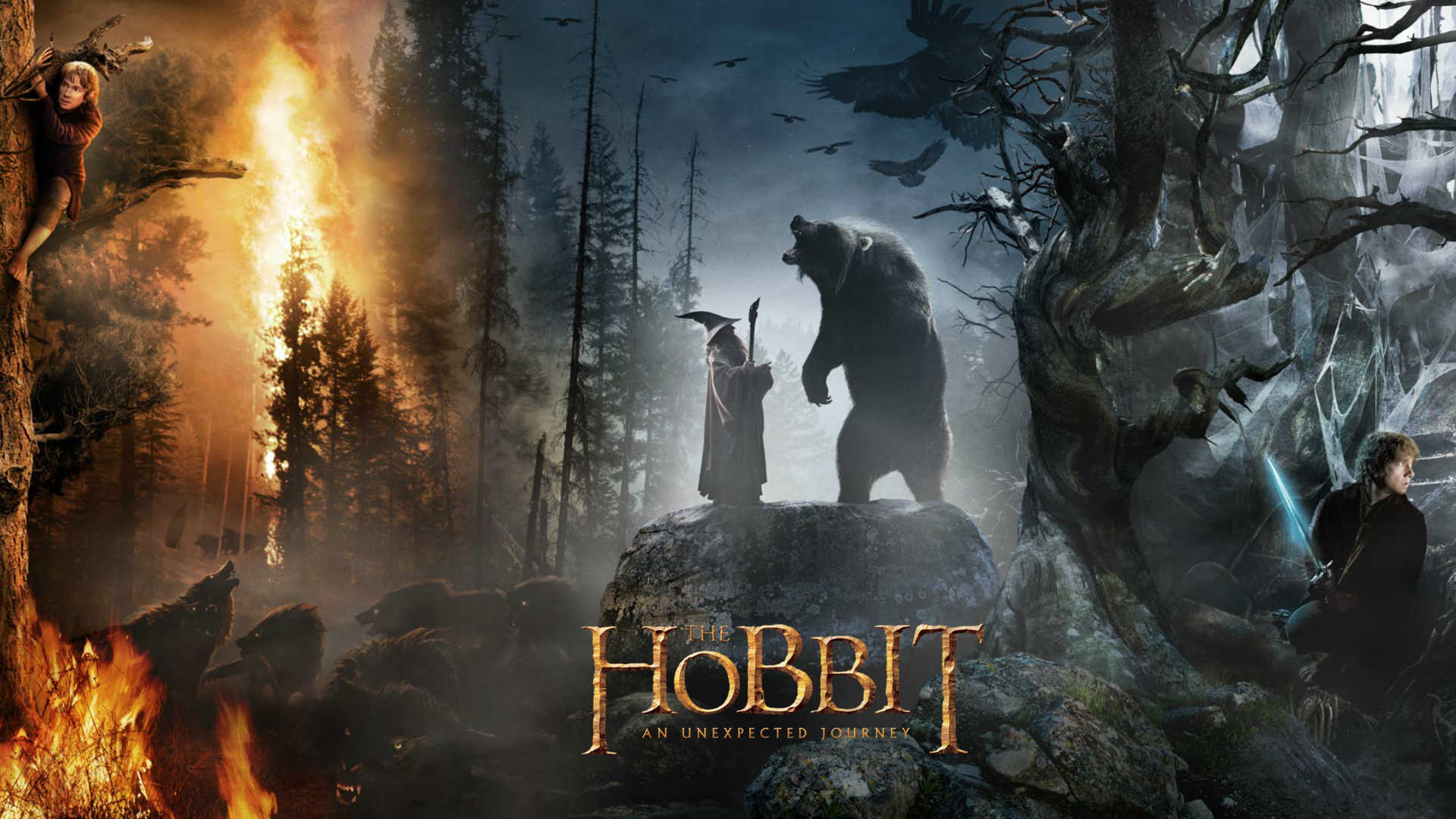 The Hobbit, Magical fantasy world, Visually enchanting, Riveting storyline, 1920x1080 Full HD Desktop