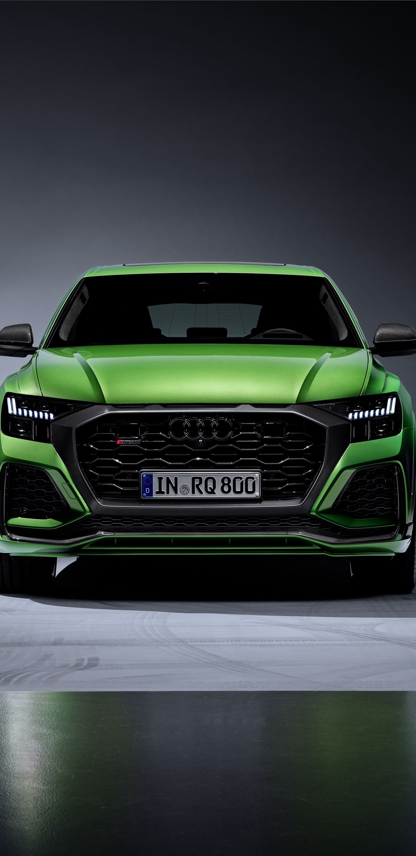 Audi Q3, Luxurious front view, Cool car background, RS model, 1440x2960 HD Phone