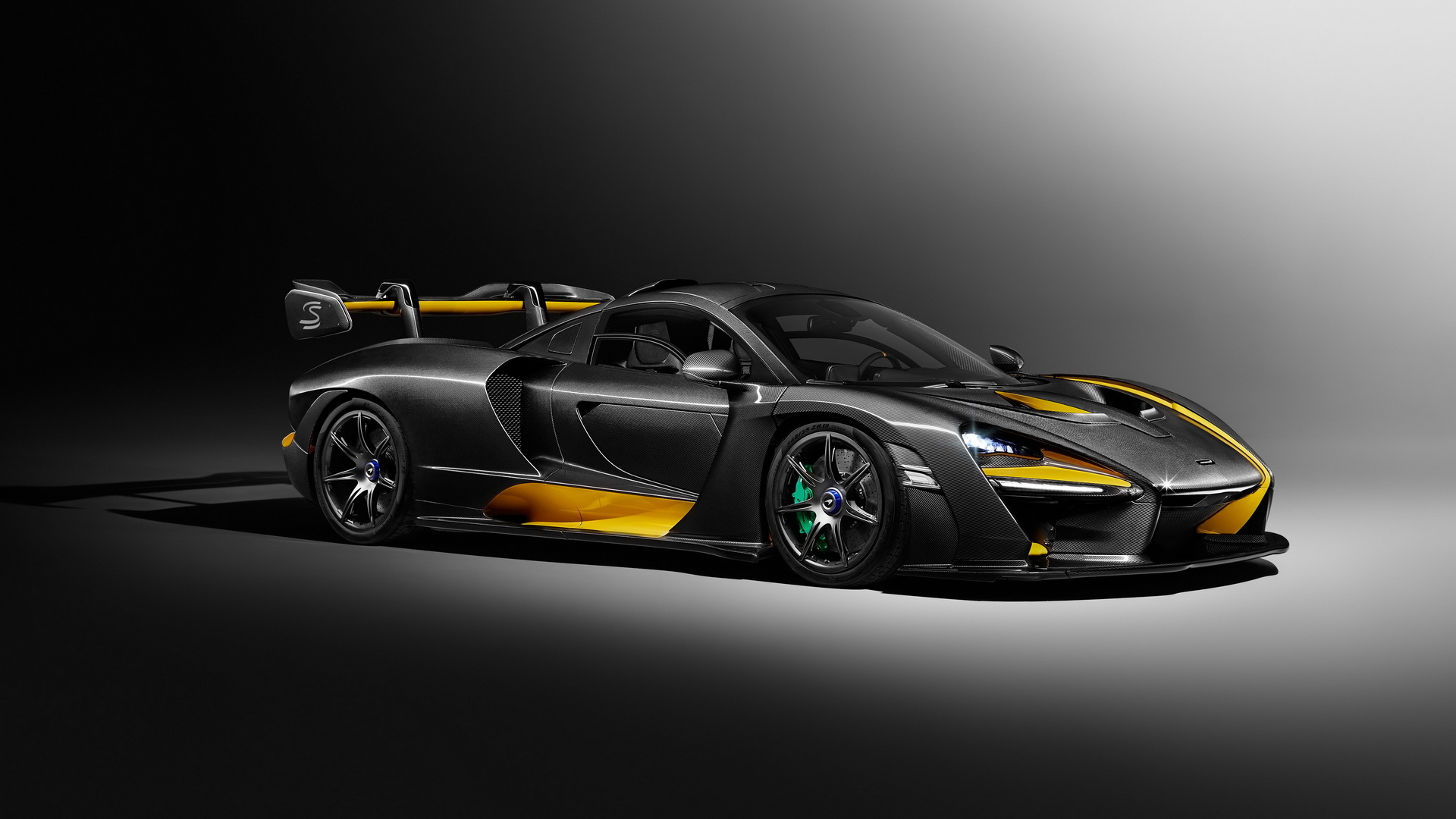 McLaren Senna Supercar, McLaren Senna Victory Grey, McLaren Senna Carbon Fiber, McLaren Senna Wallpaper, 1920x1080 Full HD Desktop