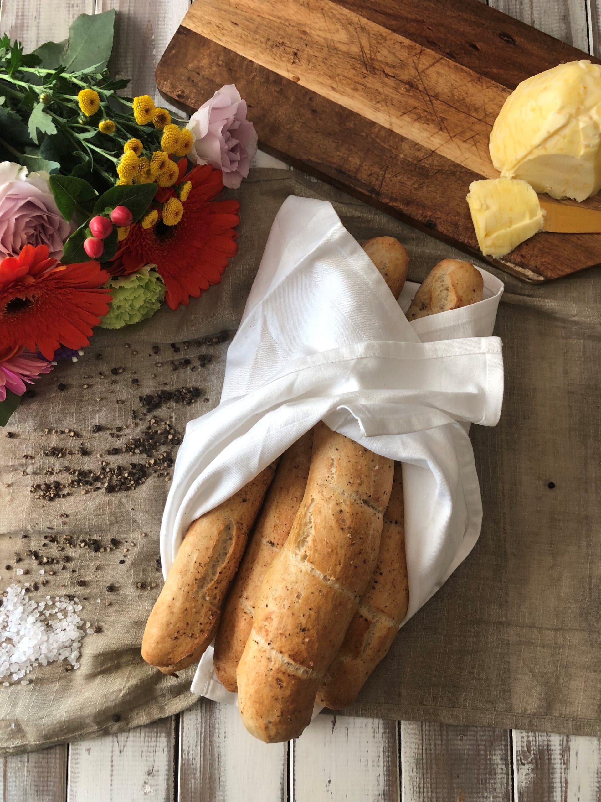 Pepper baguette, Spicy flavor, Savory bread, Perfect for snacking, 1920x2560 HD Phone