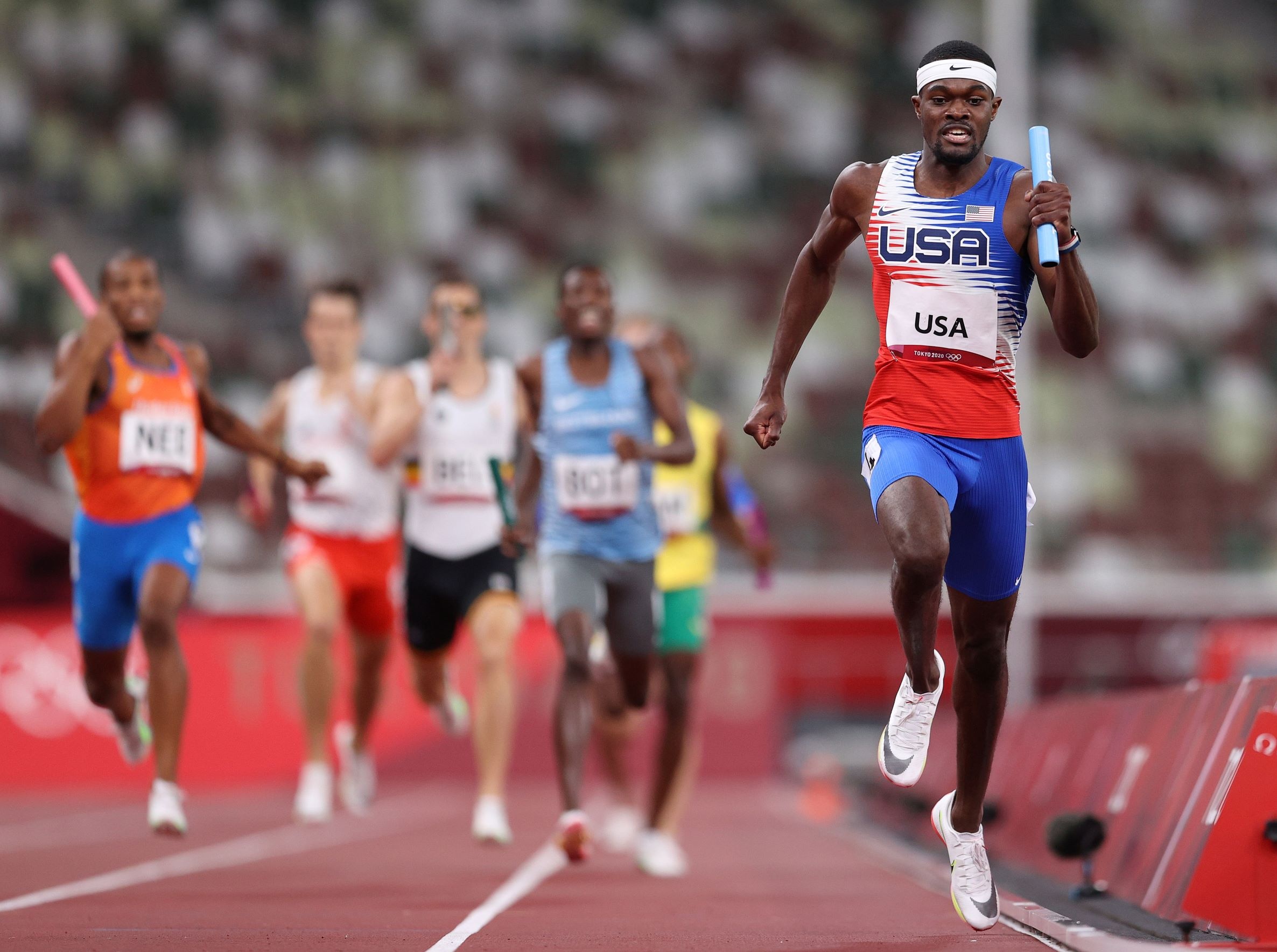 US men end gold drought, Relay triumph, 2380x1770 HD Desktop