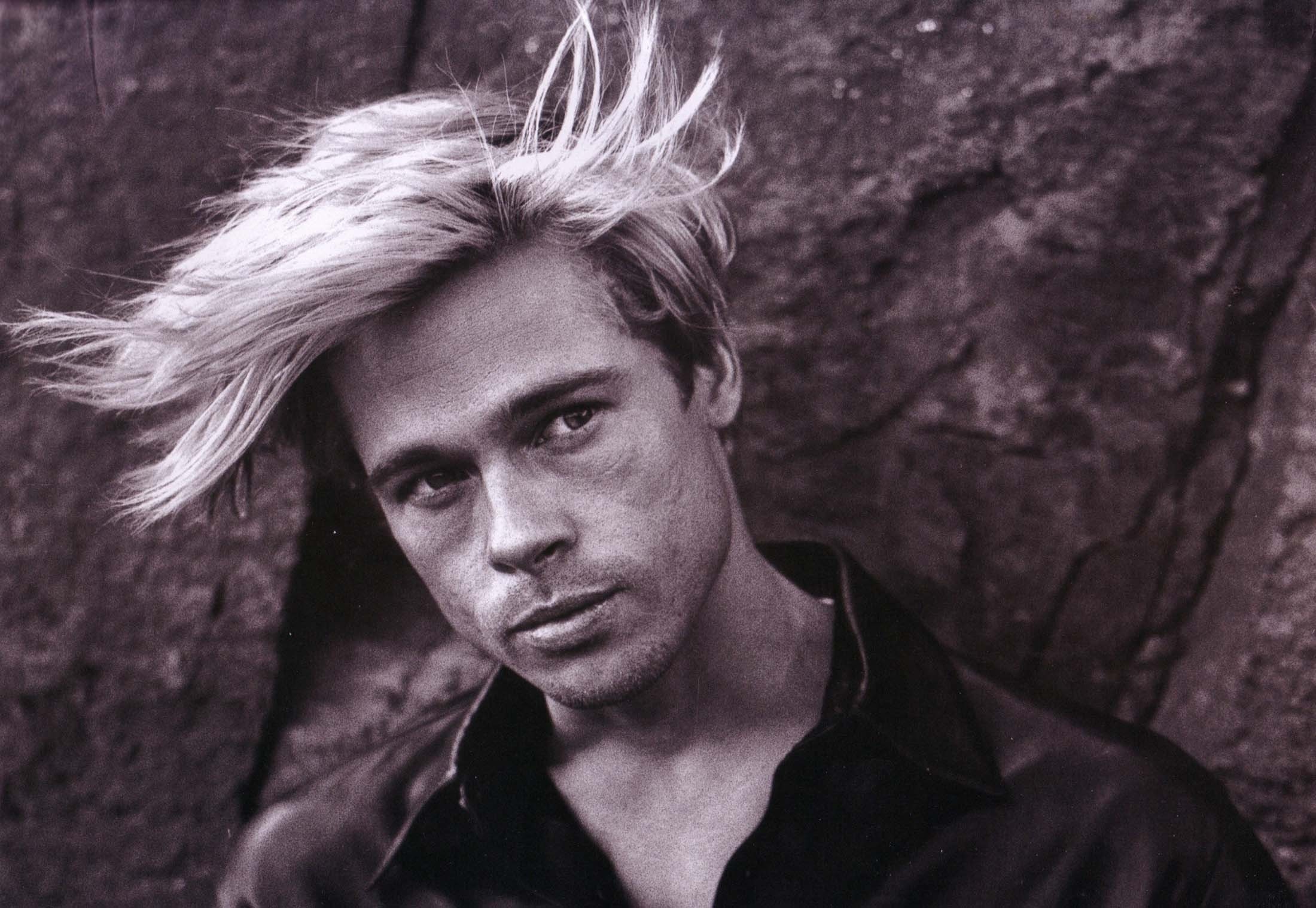 Brad Pitt, American men, Monochrome actors, HD wallpaper, 2200x1520 HD Desktop