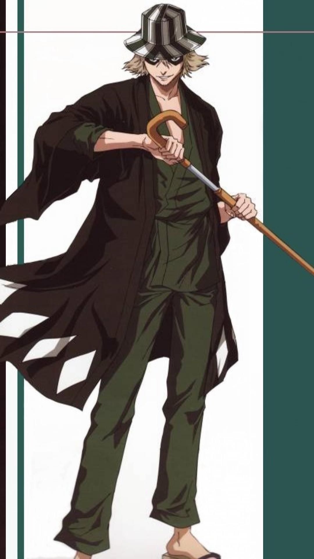 Urahara Kisuke, Cool anime character, Mysterious shop owner, Unique fashion sense, 1080x1920 Full HD Phone