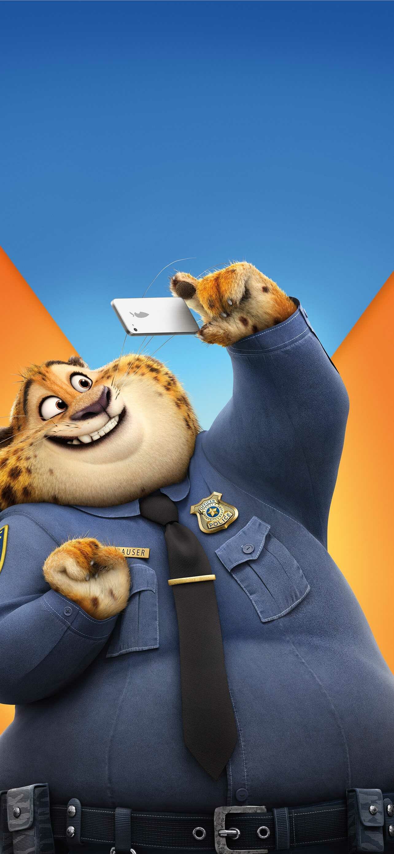 Officer Clawhauser, Zootopia Wallpaper, 1290x2780 HD Phone