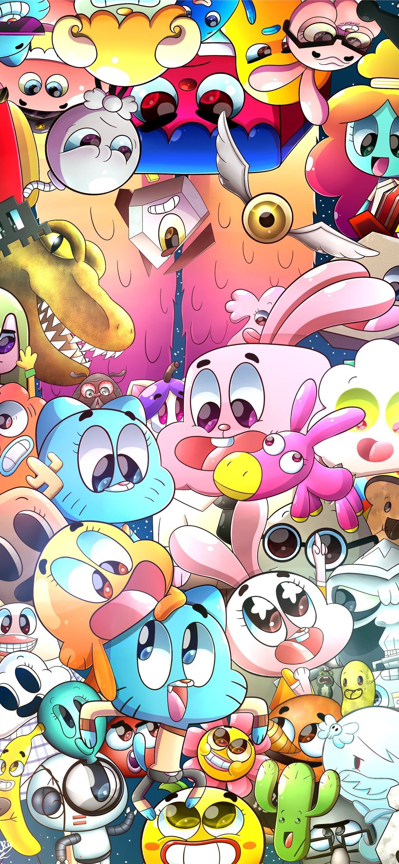 Gumball Watterson, Darwin Watterson, Richard Watterson, Anais Watterson, Nicole Watterson, HD Phone wallpaper