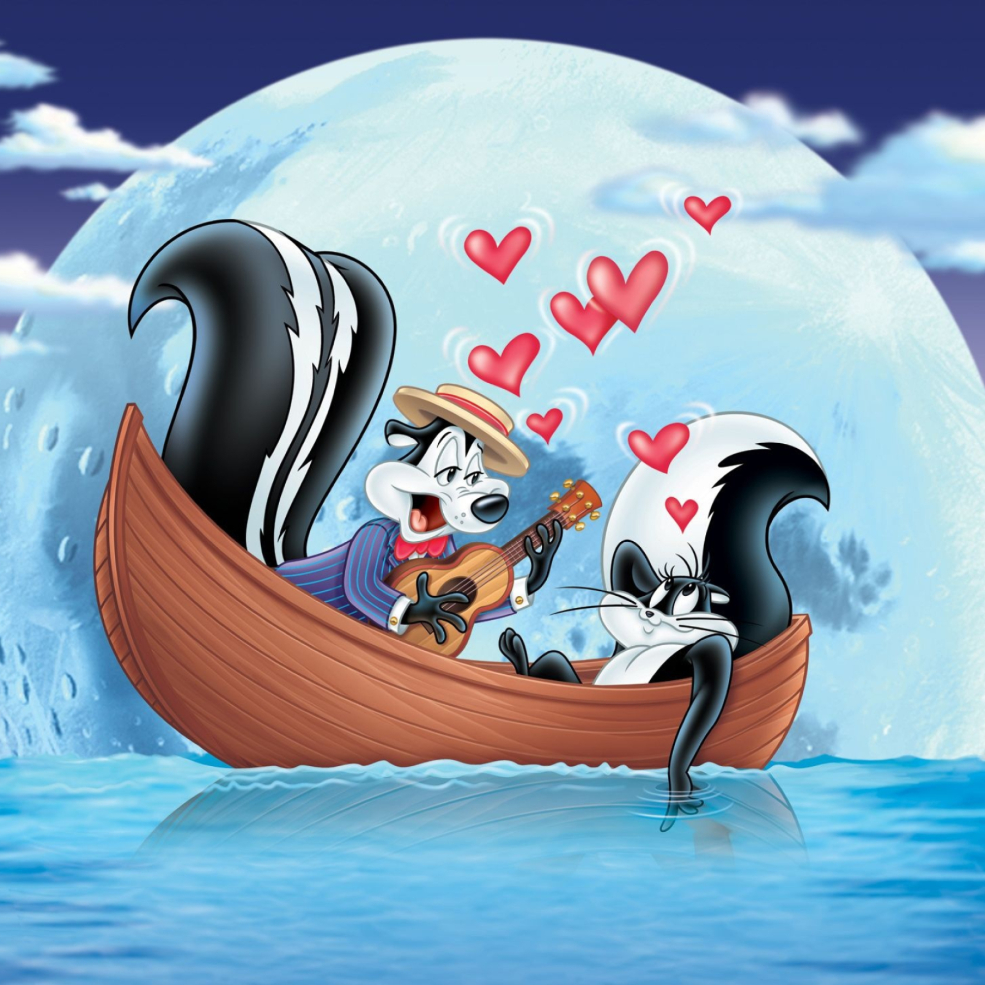 Looney Tunes, Pepe Le Pew, Valentine's Day, Holiday, 2000x2000 HD Phone