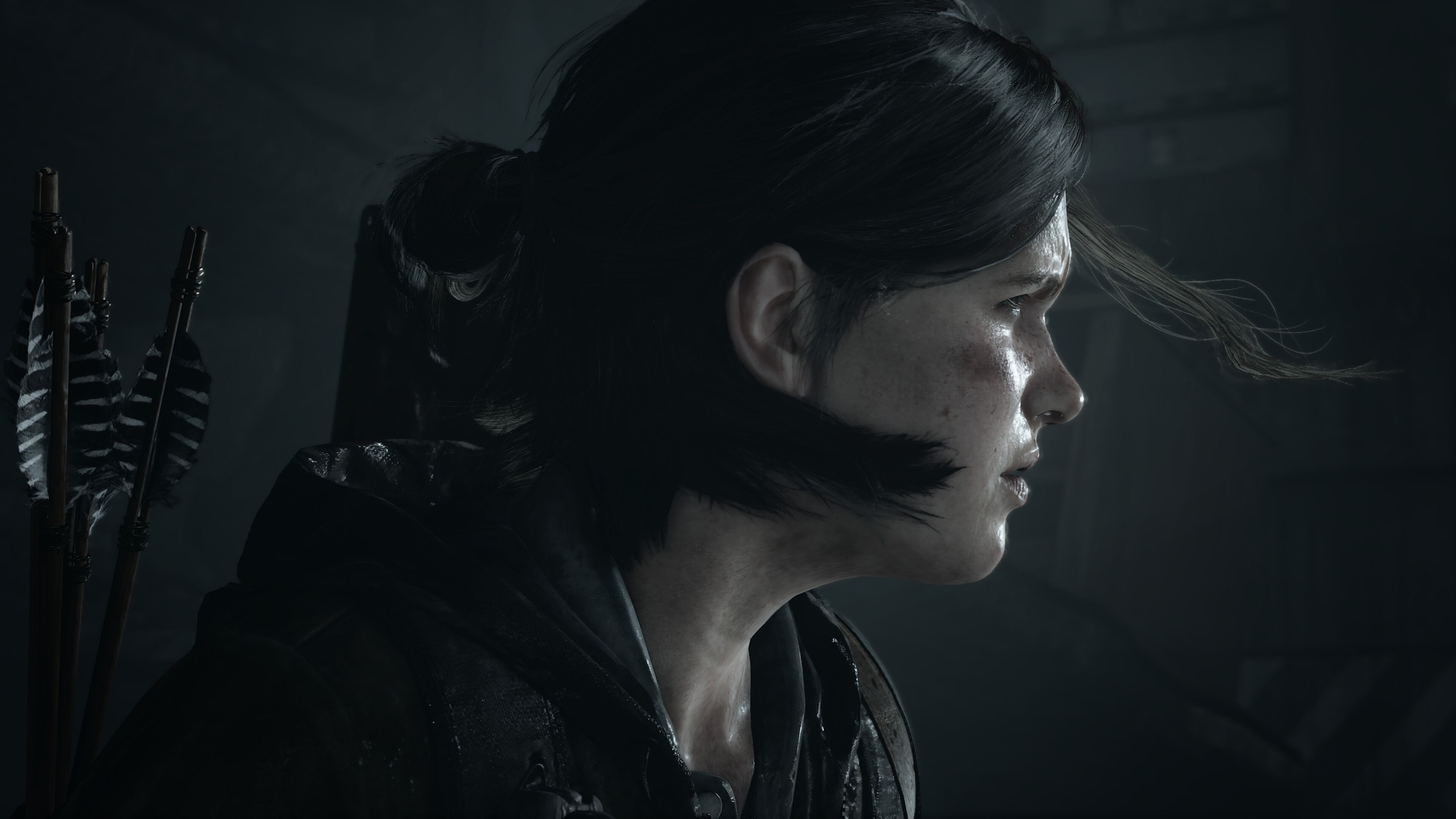 Ellie wallpaper 4K, The Last of Us 2, Dark and intense, PlayStation 4 exclusive, 3840x2160 4K Desktop