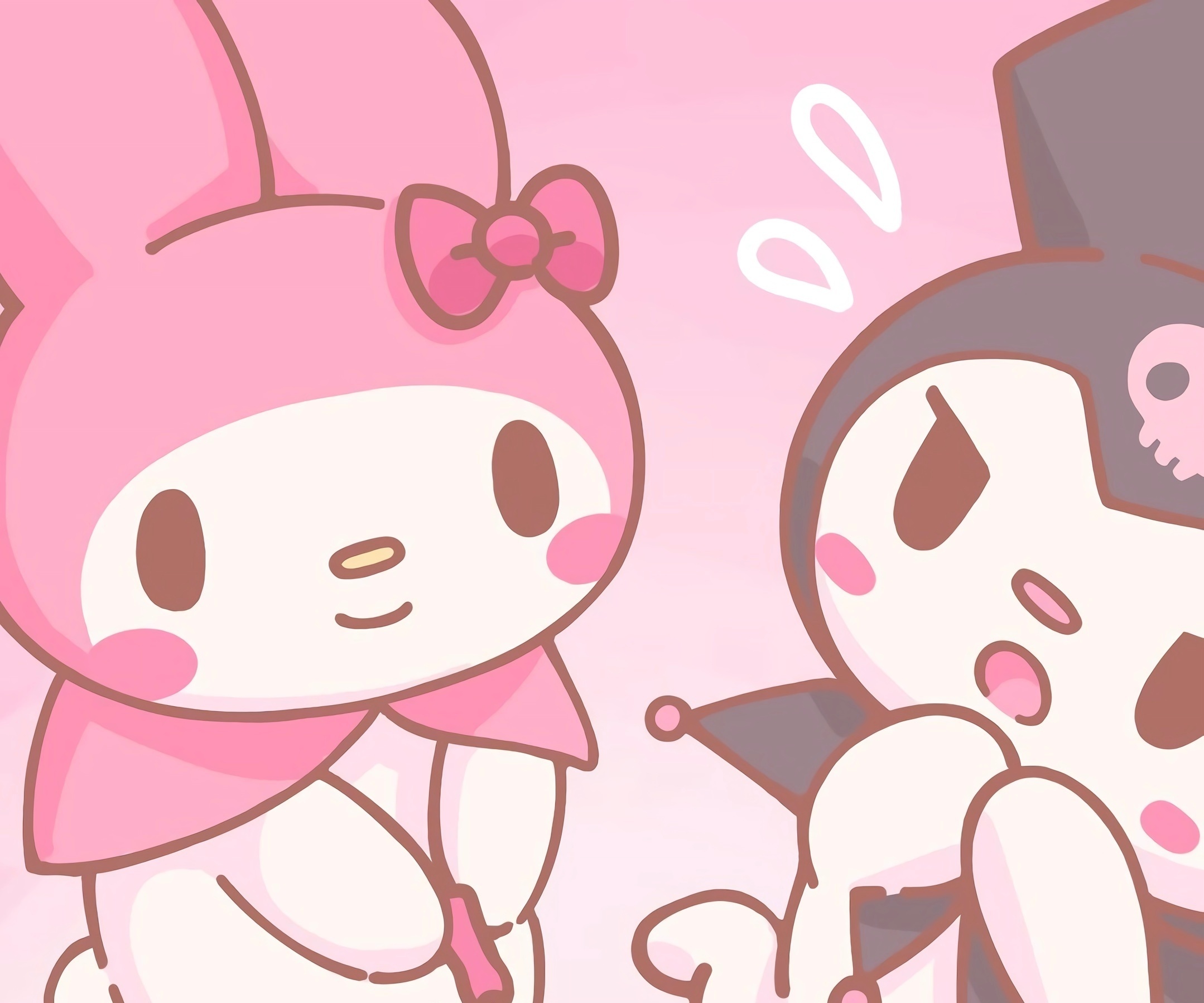 Kuromi, My Melody, Sanrio, HD Desktop wallpaper