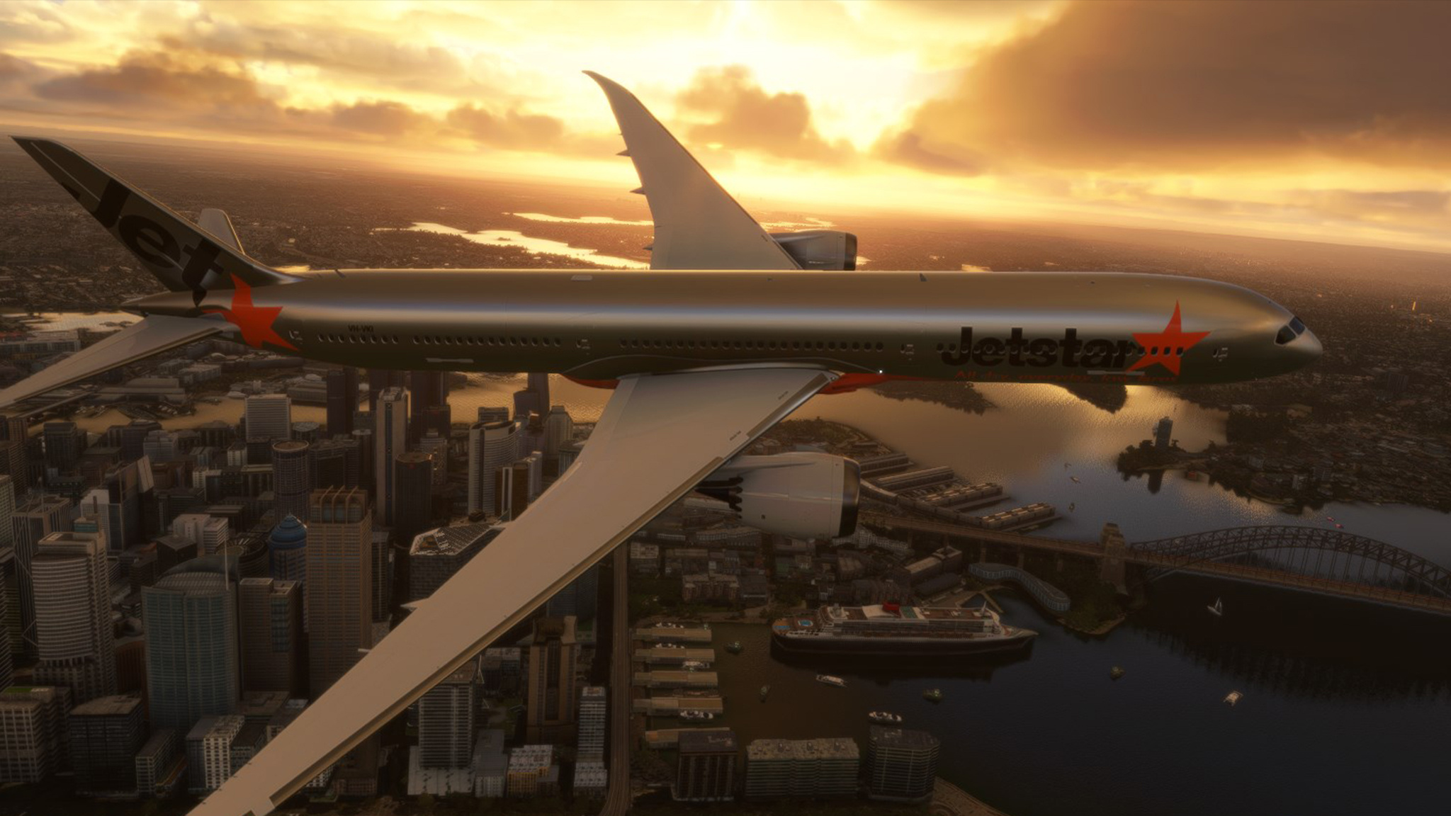 Jetstar, MSFS 787-10, Ultra detail, Impulse Simulations, 2050x1160 HD Desktop