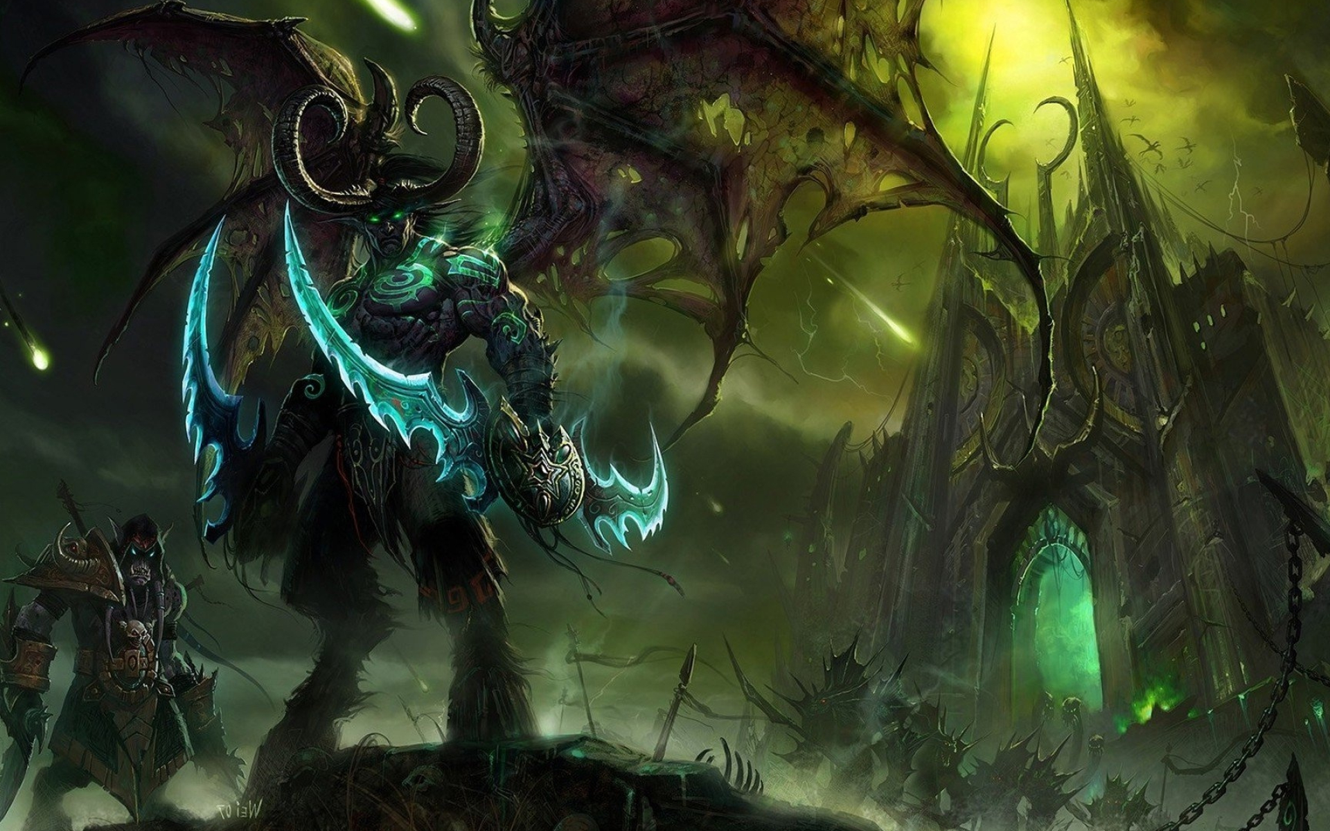 Illidan Stormrage wallpapers, Desktop and mobile backgrounds, Demon hunter, Powerful presence, 1920x1200 HD Desktop