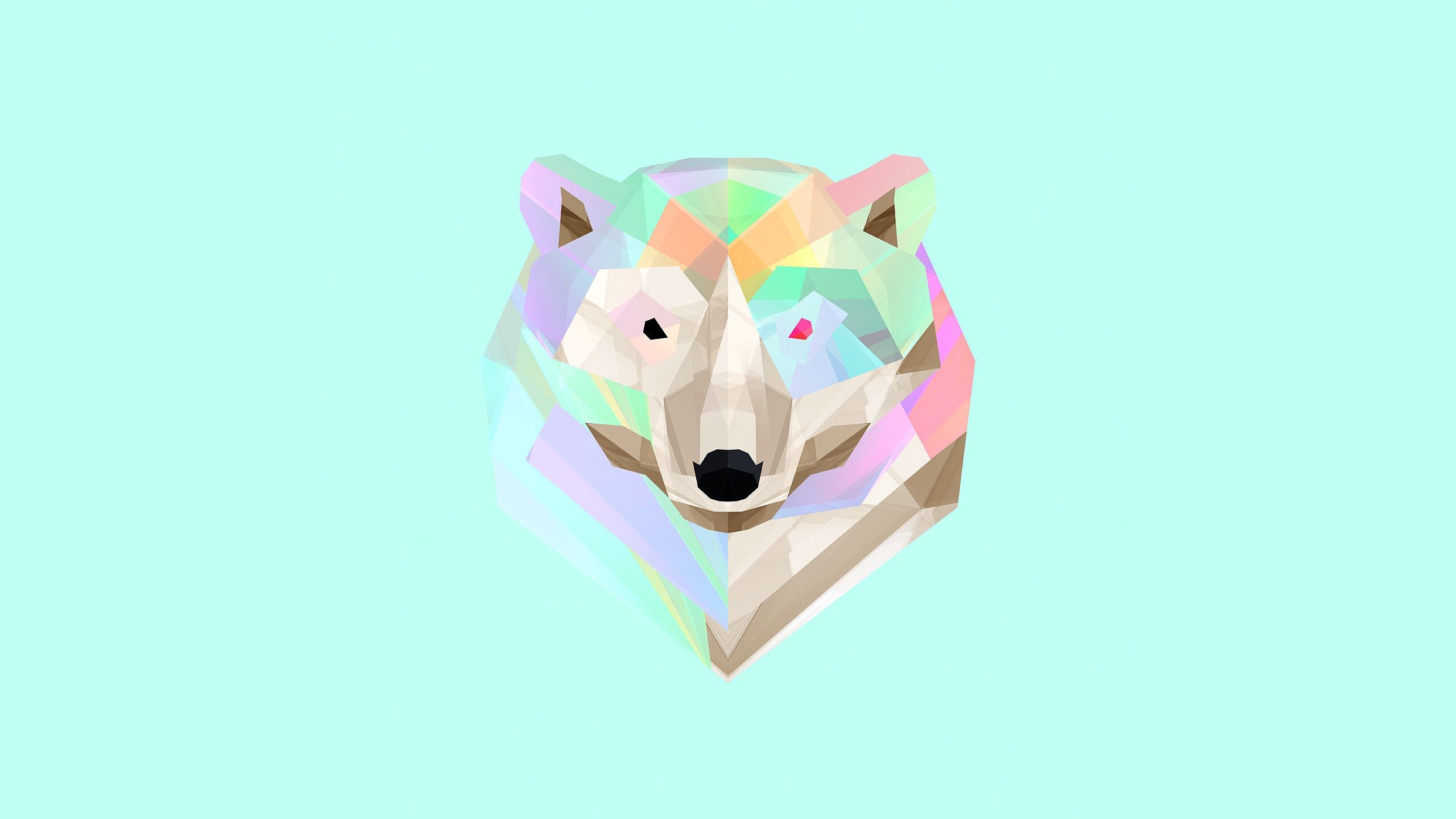 Geometric Animal, Creative animal art, Abstract animal expressions, Visual designs, 2560x1440 HD Desktop