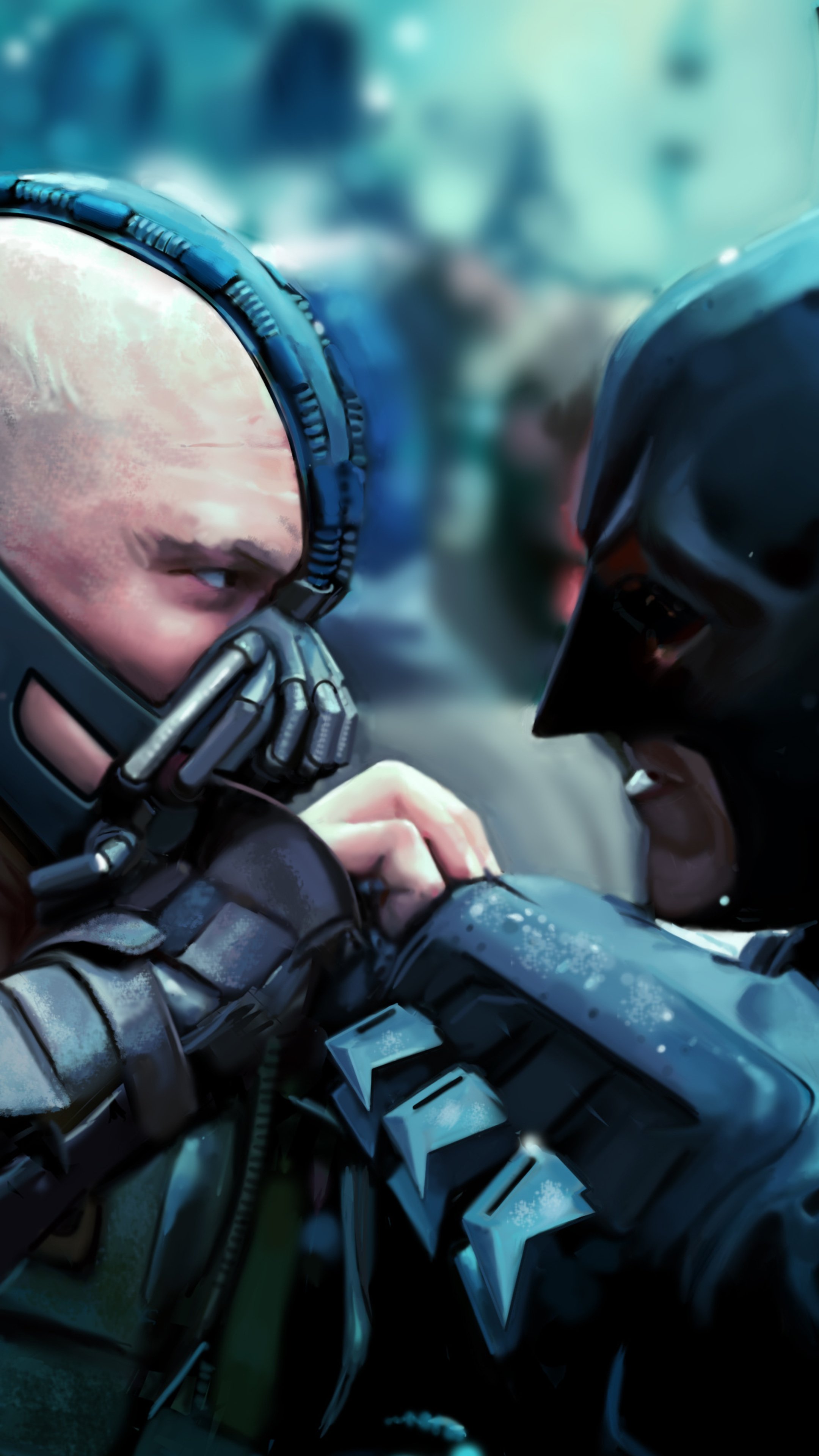 Batman vs Bane, Xperia XZ, Z5 Premium, Wallpapers, 2160x3840 4K Phone