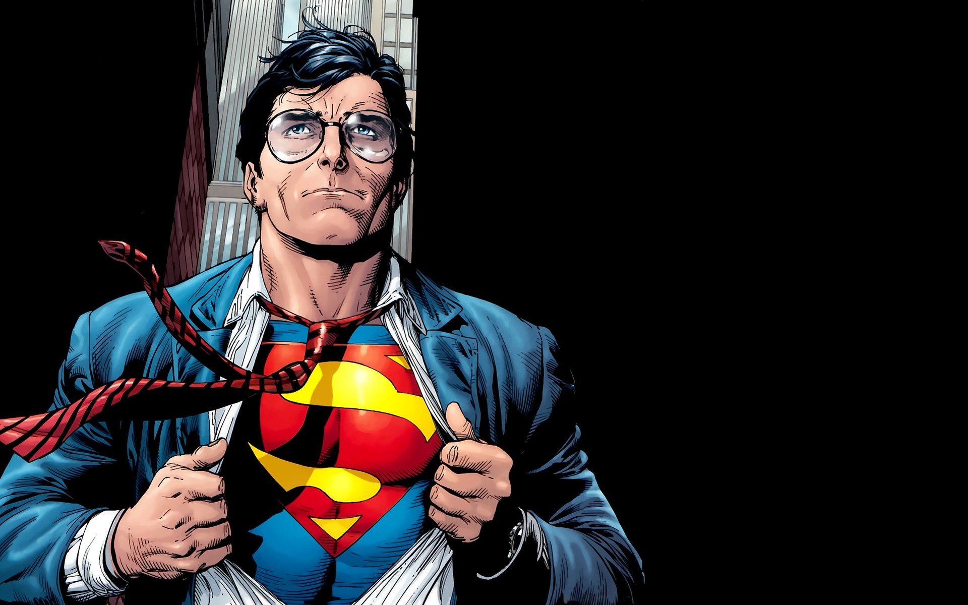 Clark Kent, Superman S-shield logo, Gary Frank comic art, HD Desktop wallpaper