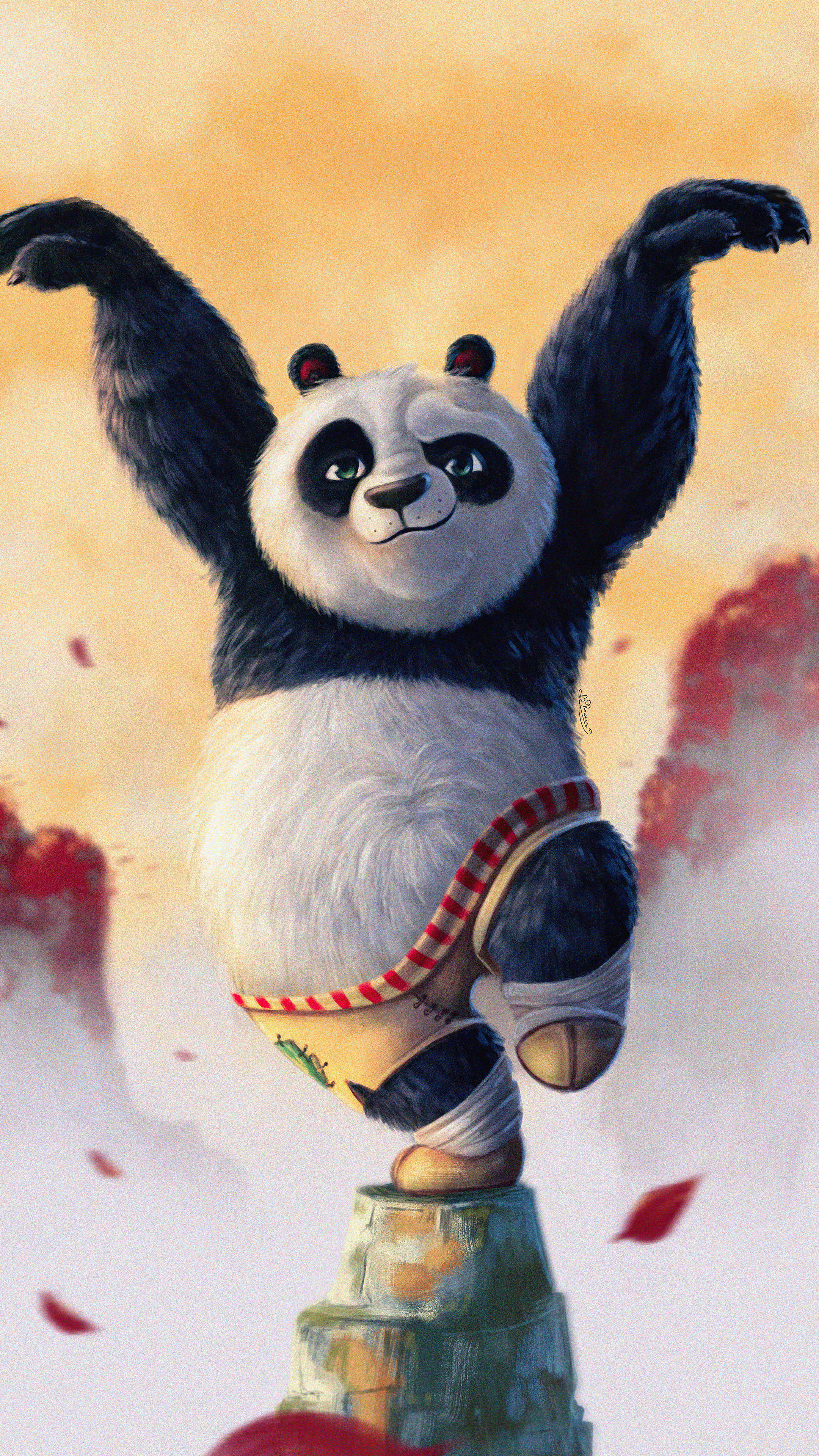 Kung Fu Panda, Po's journey, Superb wallpaper, Stunning details, 2160x3840 4K Phone