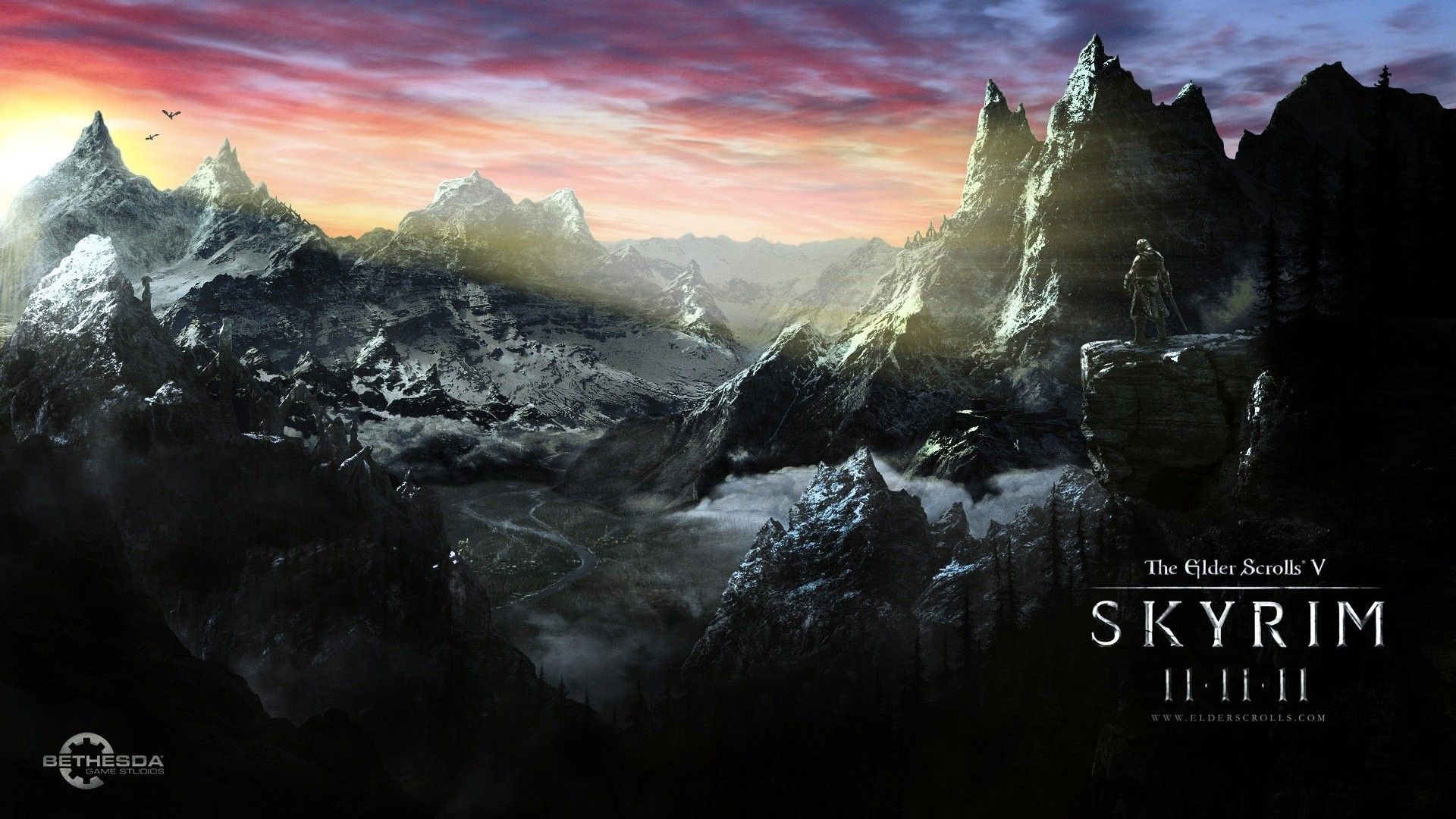 Bethesda, Gaming studio, Skyrim wallpaper, Breathtaking scenery, 1920x1080 Full HD Desktop