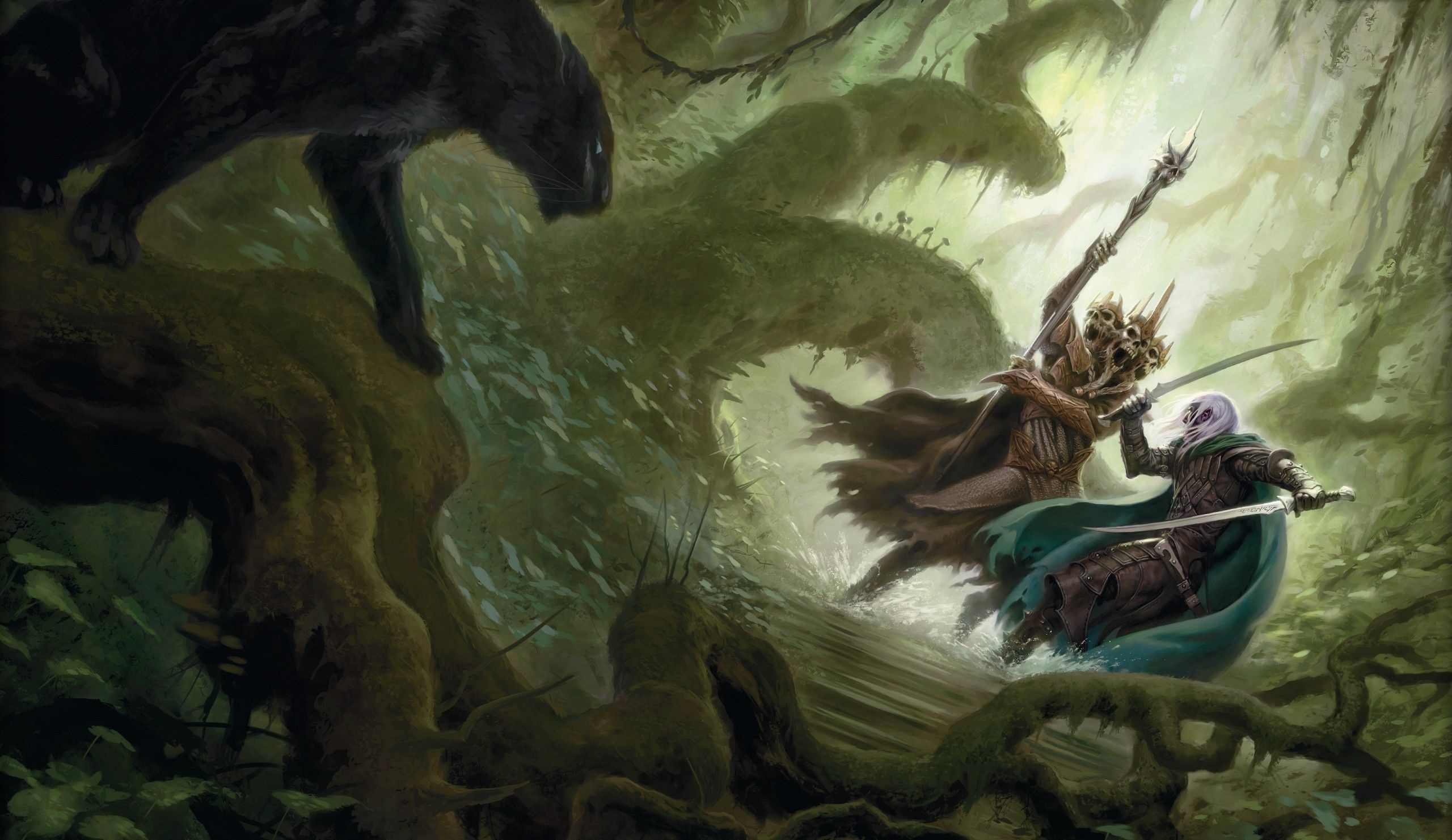 Legend of Drizzt, Drizzt, Wallpapers, Backgrounds, 2560x1490 HD Desktop