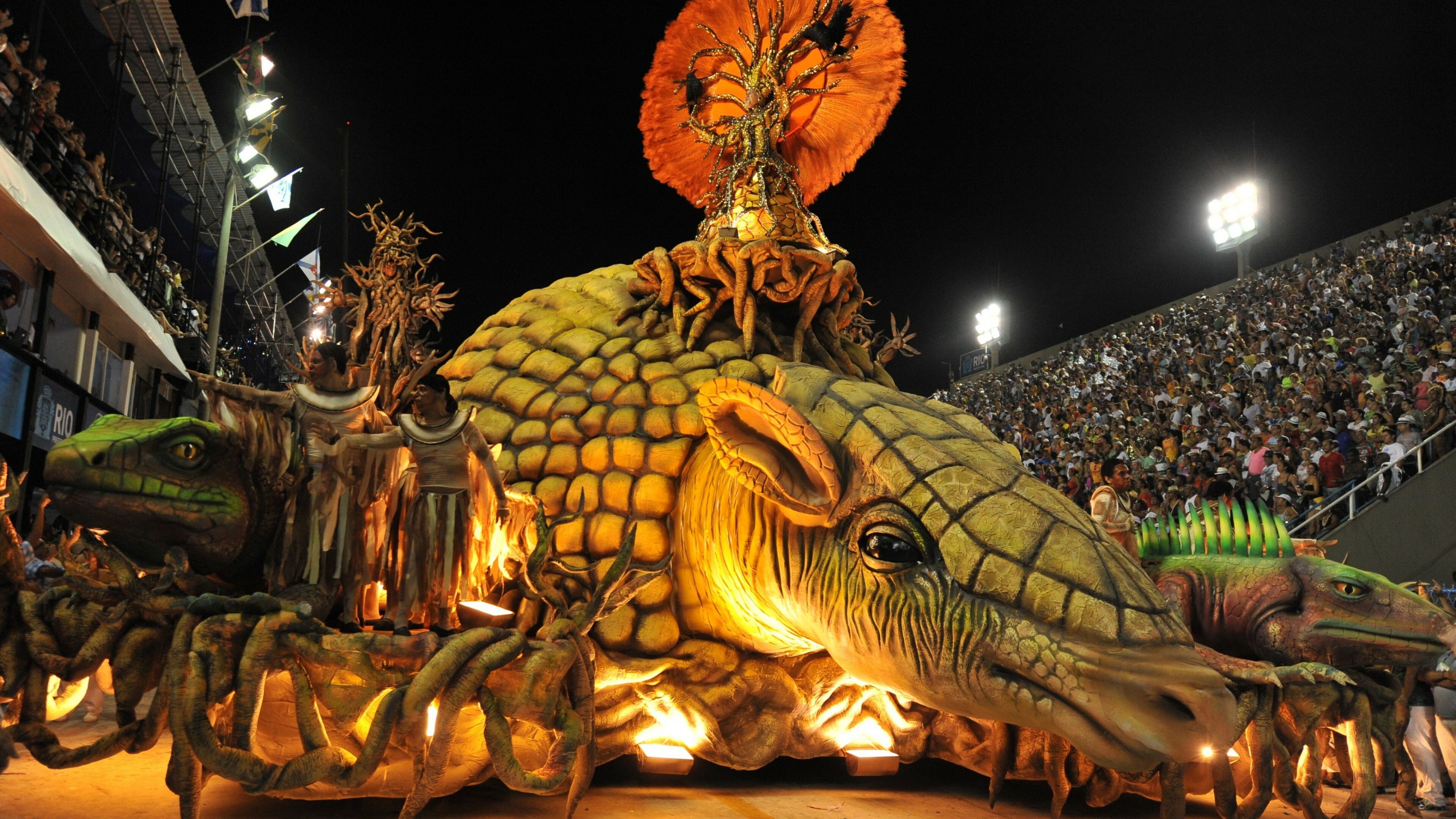 Rio Carnival wallpaper, Rio de Janeiro Brazil, Wings of celebration, Vibrant colors, 3840x2160 4K Desktop