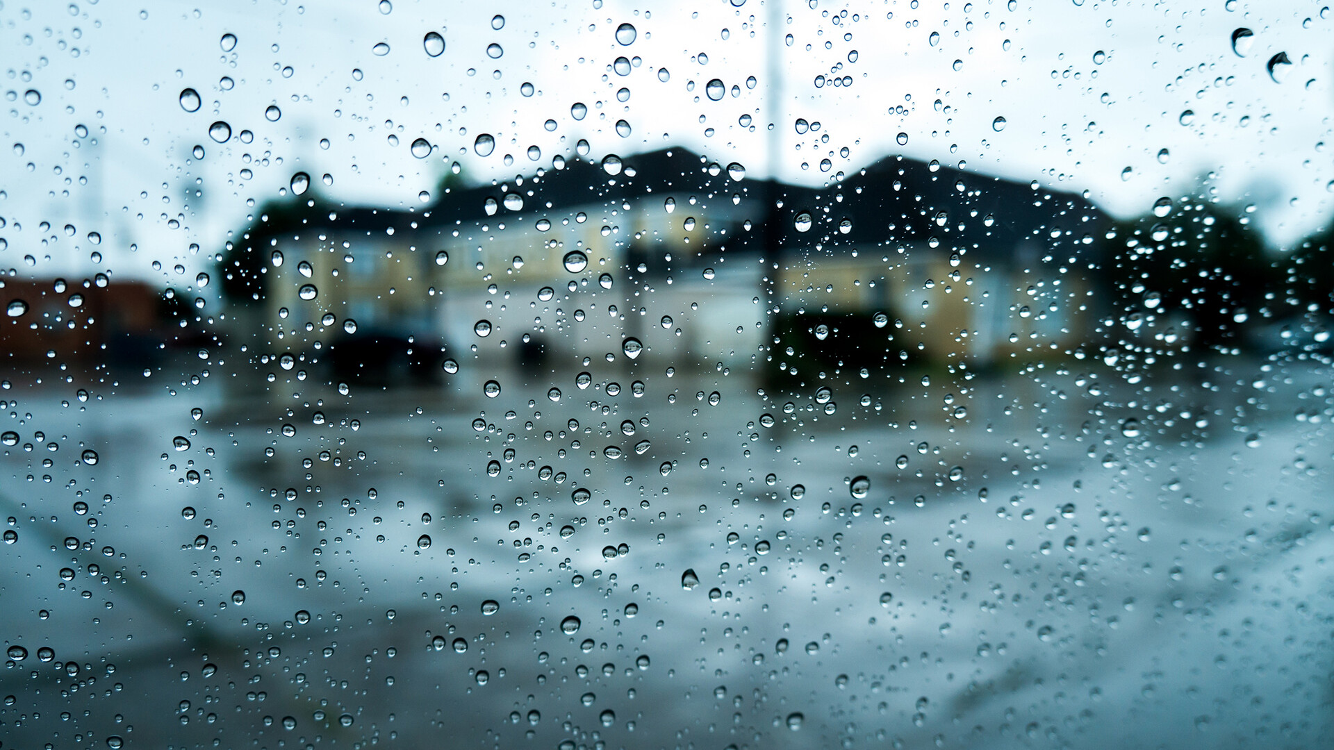 Rain, Raindrops on glass, Moody weather, Nature's liquid art, 1920x1080 Full HD Desktop