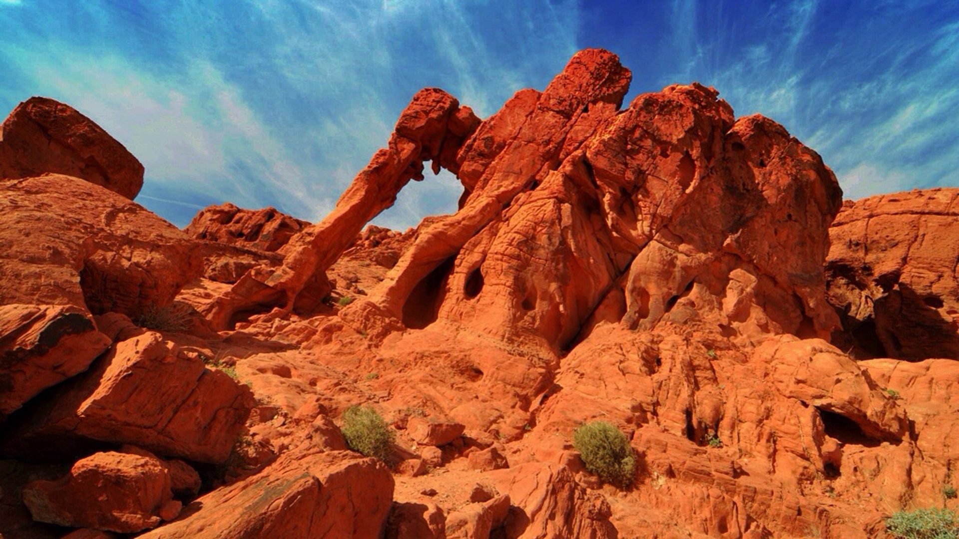 Elephant stone, Valley of Fire State Park, Clark County Nevada, XFCE desktop, 1920x1080 Full HD Desktop