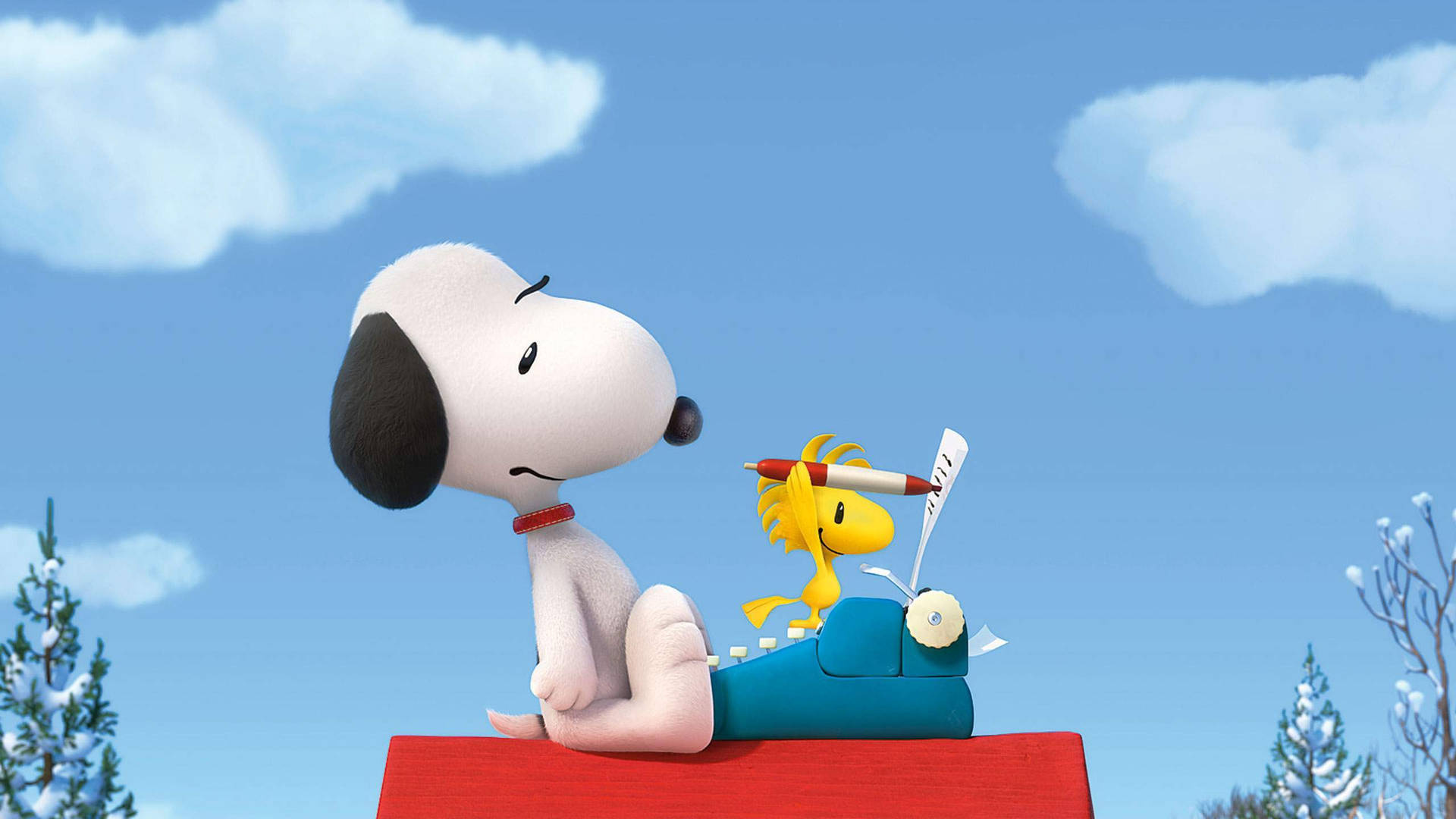 Snoopy, Woodstock, The Peanuts Movie, Full HD Desktop wallpaper