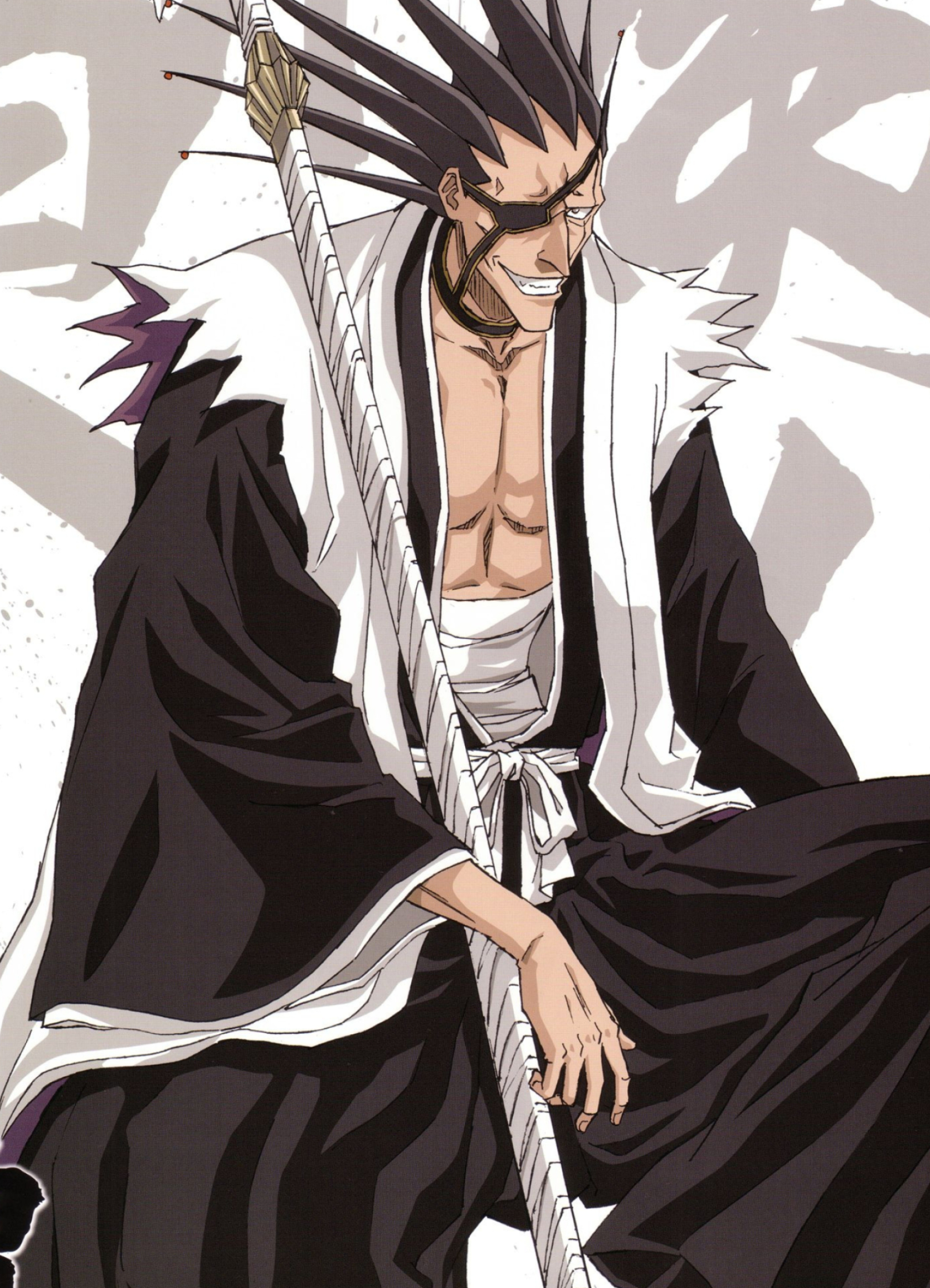 Kenpachi, Anime Bleach character, Kenpachi Zaraki range, 2130x2950 HD Phone