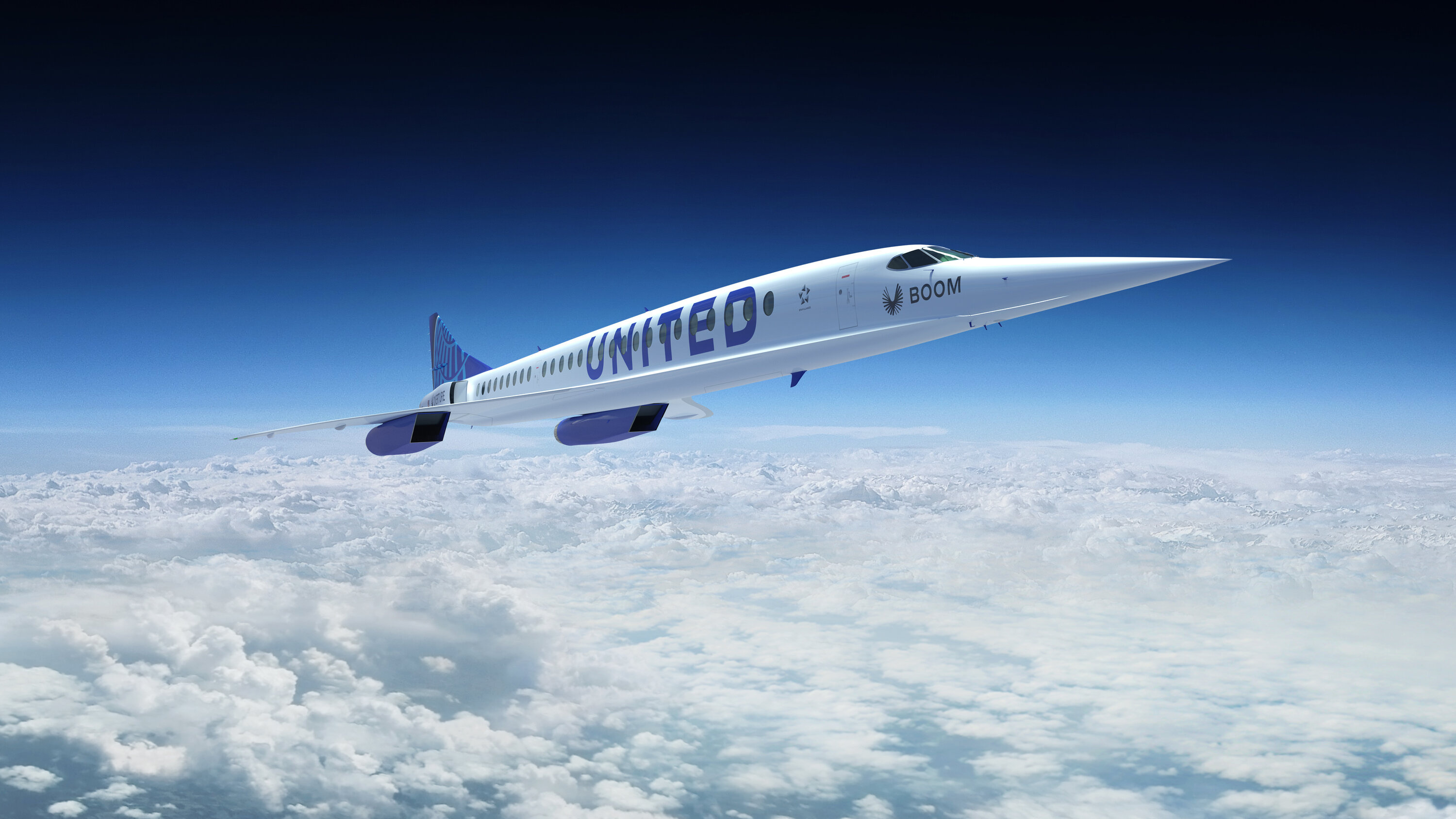 Boom Overture, United Airlines Wallpaper, 3000x1690 HD Desktop