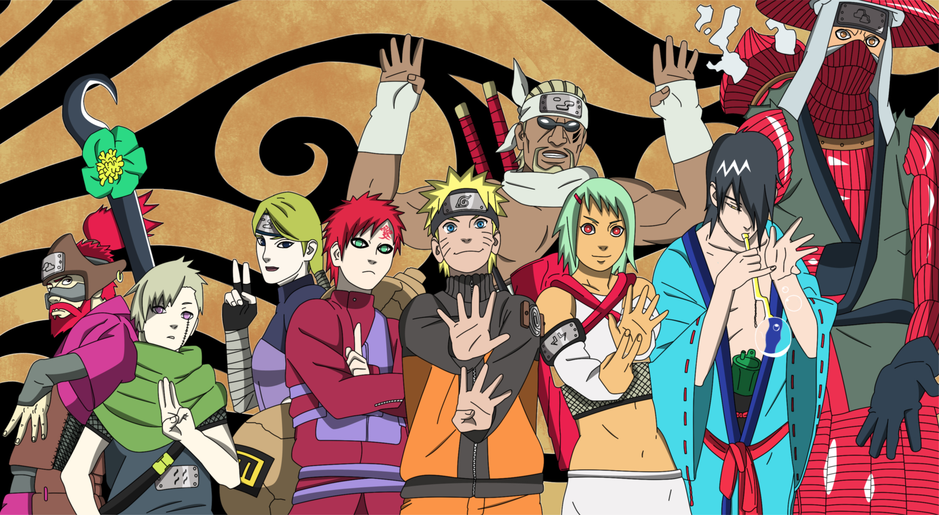 Fuu, Naruto, Wallpapers, 3000x1650 HD Desktop