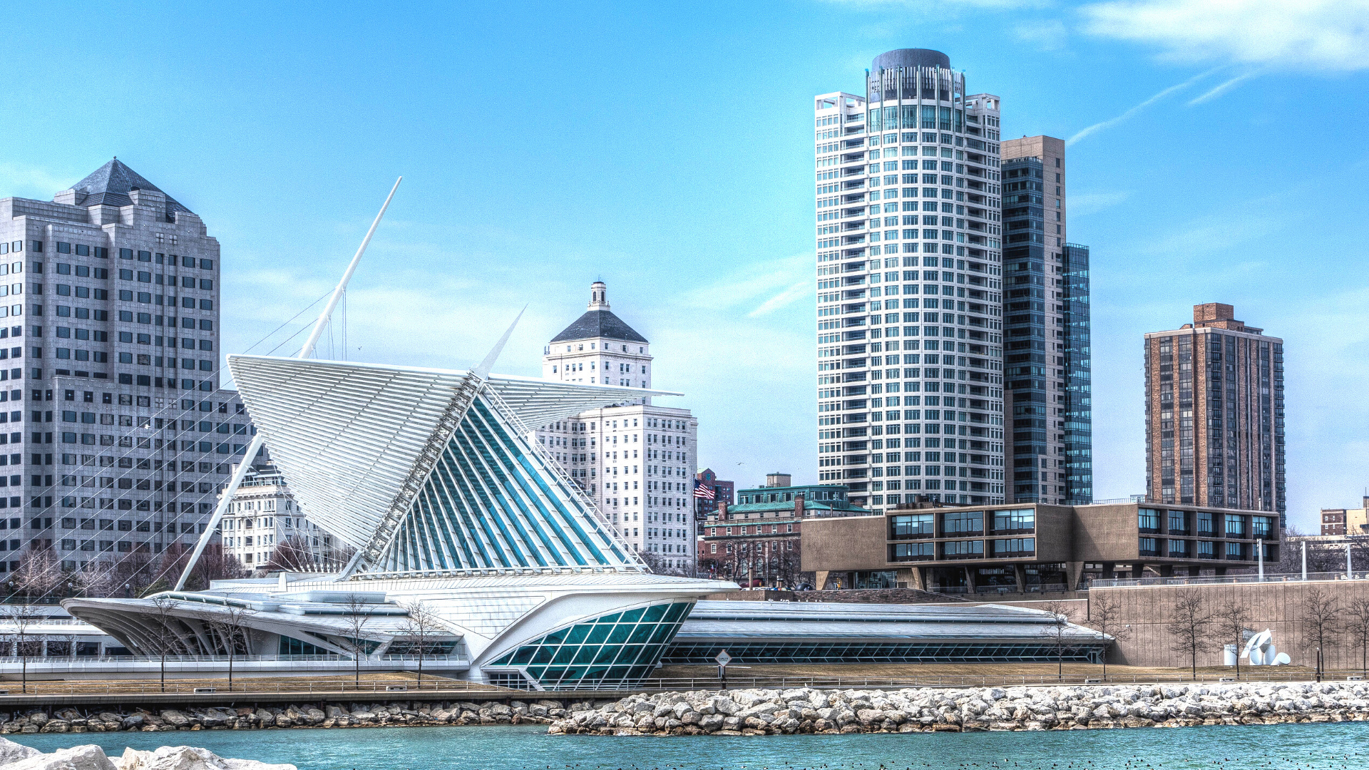 Milwaukee skyline, Engineering staffing agency, 1920x1080 Full HD Desktop