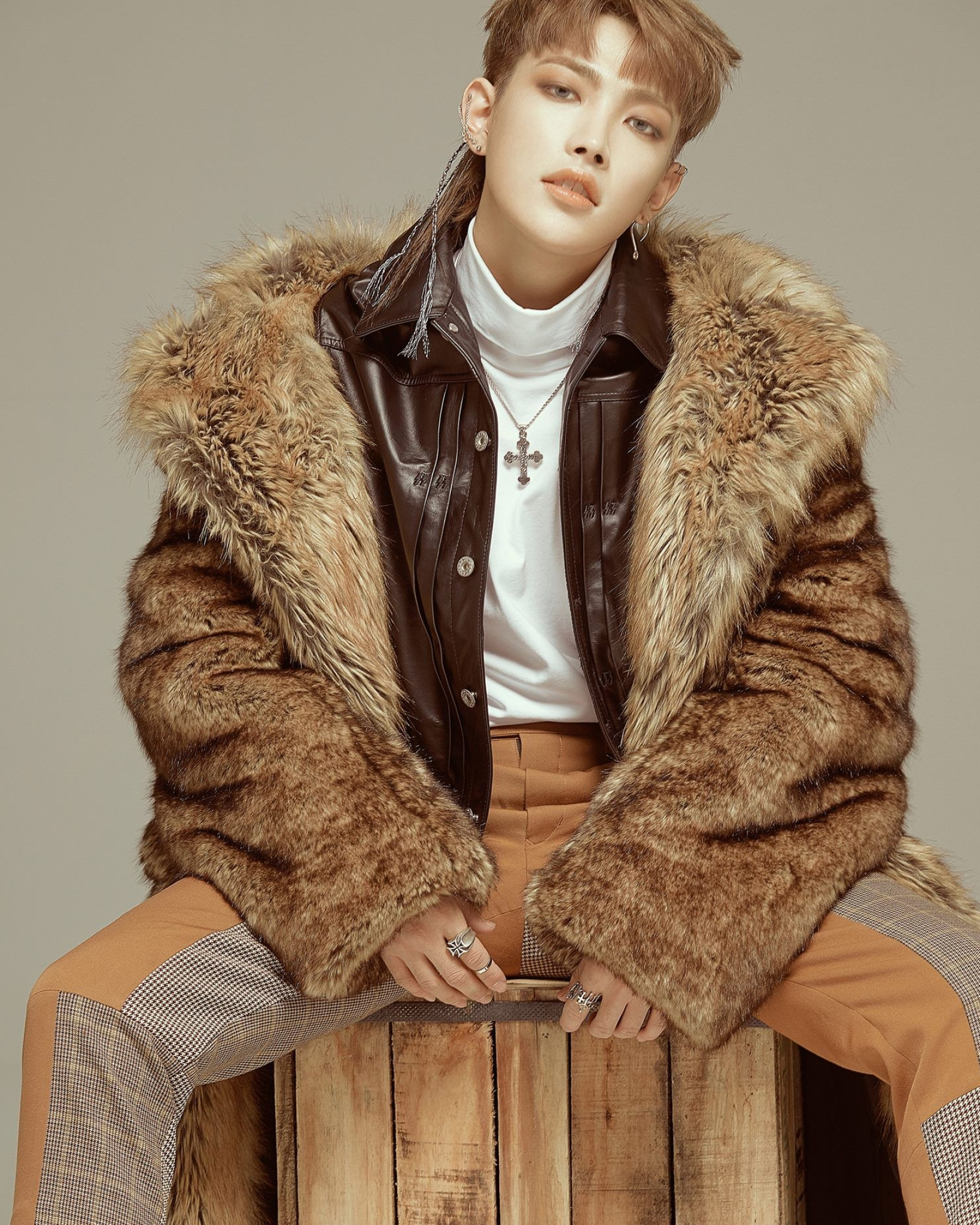 Kim Hong Joong, Ateez member, Kpop sensation, Kim's charm, 1640x2050 HD Phone