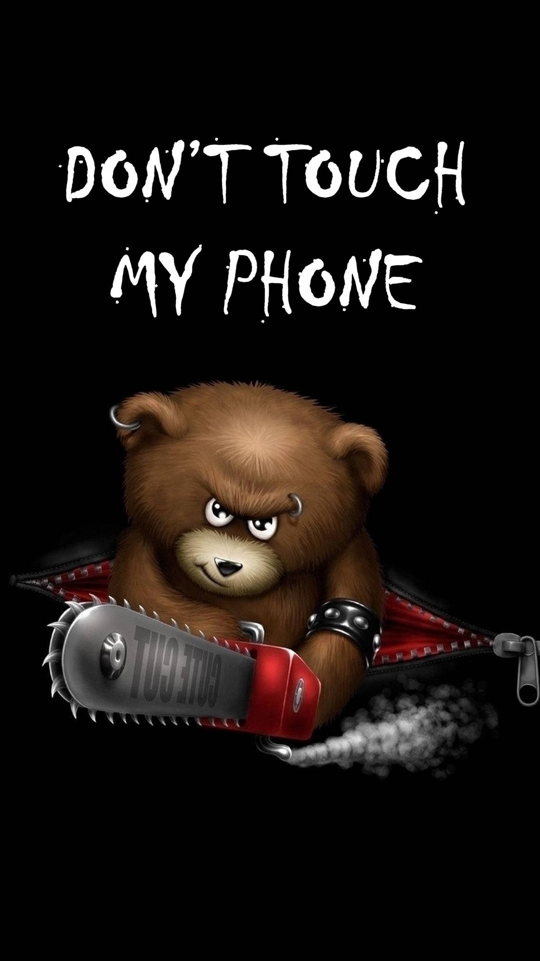 Teddy bear, Don't Touch My Phone Wallpaper, 1080x1920 Full HD Phone