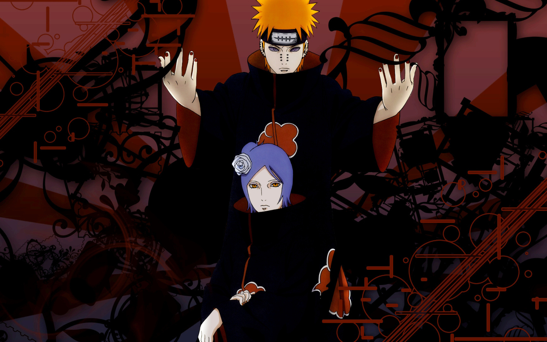 Konan (Naruto), Pein & Konan wallpaper, Naruto minitokyo, Naruto duo, 1920x1200 HD Desktop
