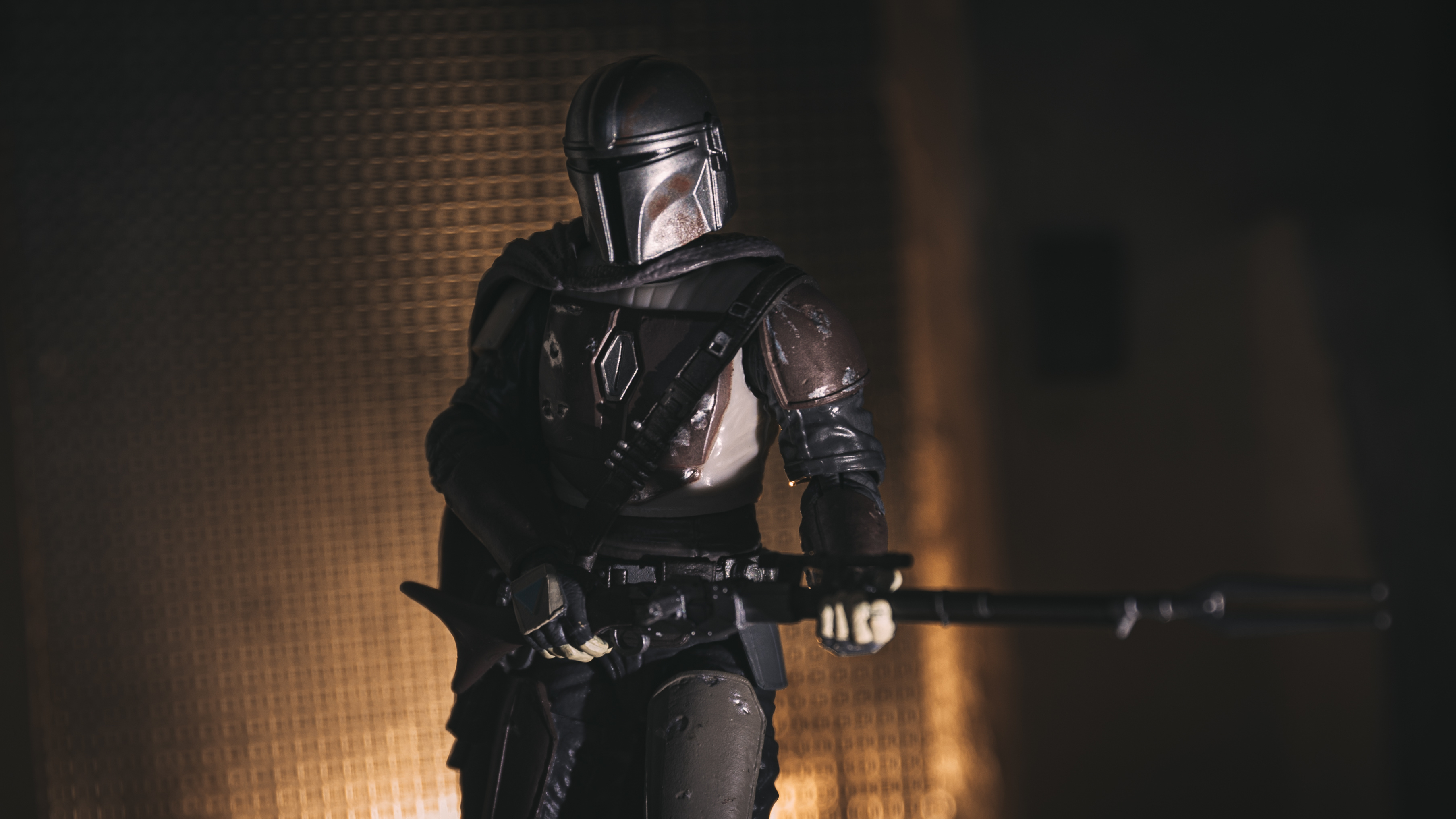 Night hunt in the Mandalorian, HD wallpaper, Intense action, TV series background, 3620x2040 HD Desktop