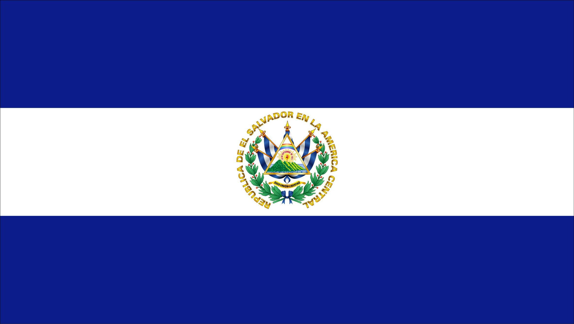 Flag, Republic of El Salvador Wallpaper, 2370x1340 HD Desktop