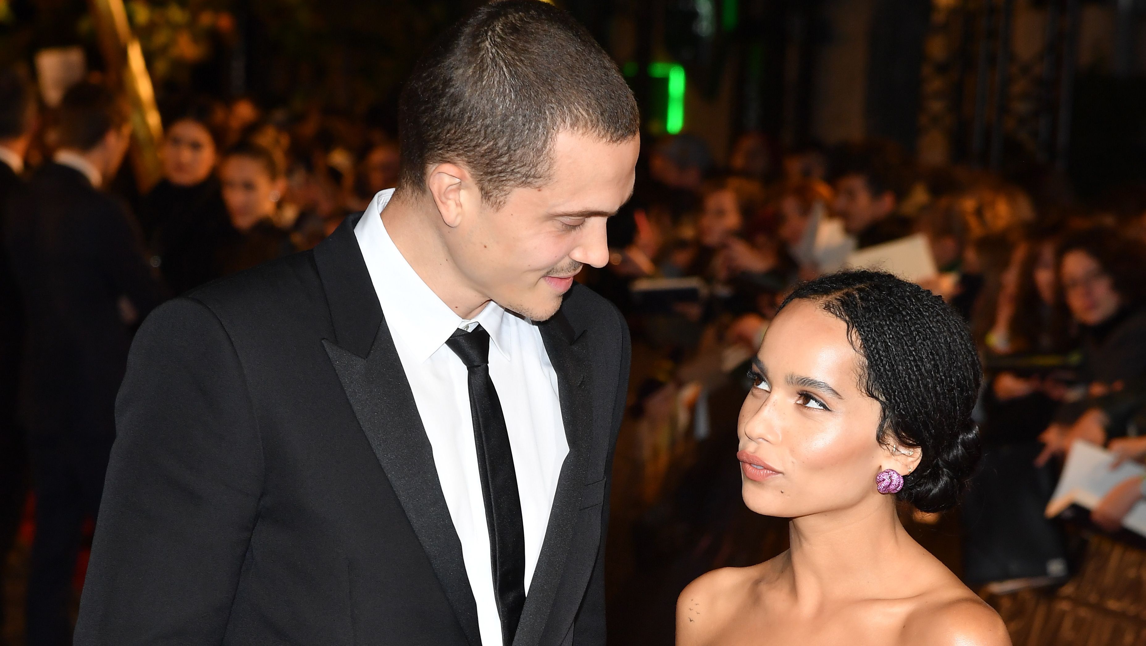 Zo Kravitz, Engagement ring, Fianc Karl Glusman, Instagram announcement, 3720x2100 HD Desktop