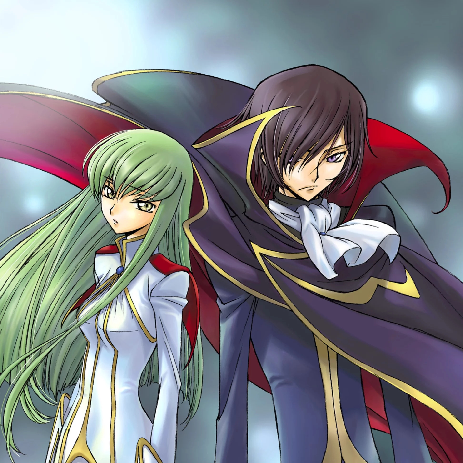 Code Geass: Lelouch of the Rebellion, Political intrigue, Mecha battles, Complex characters, 1950x1950 HD Phone
